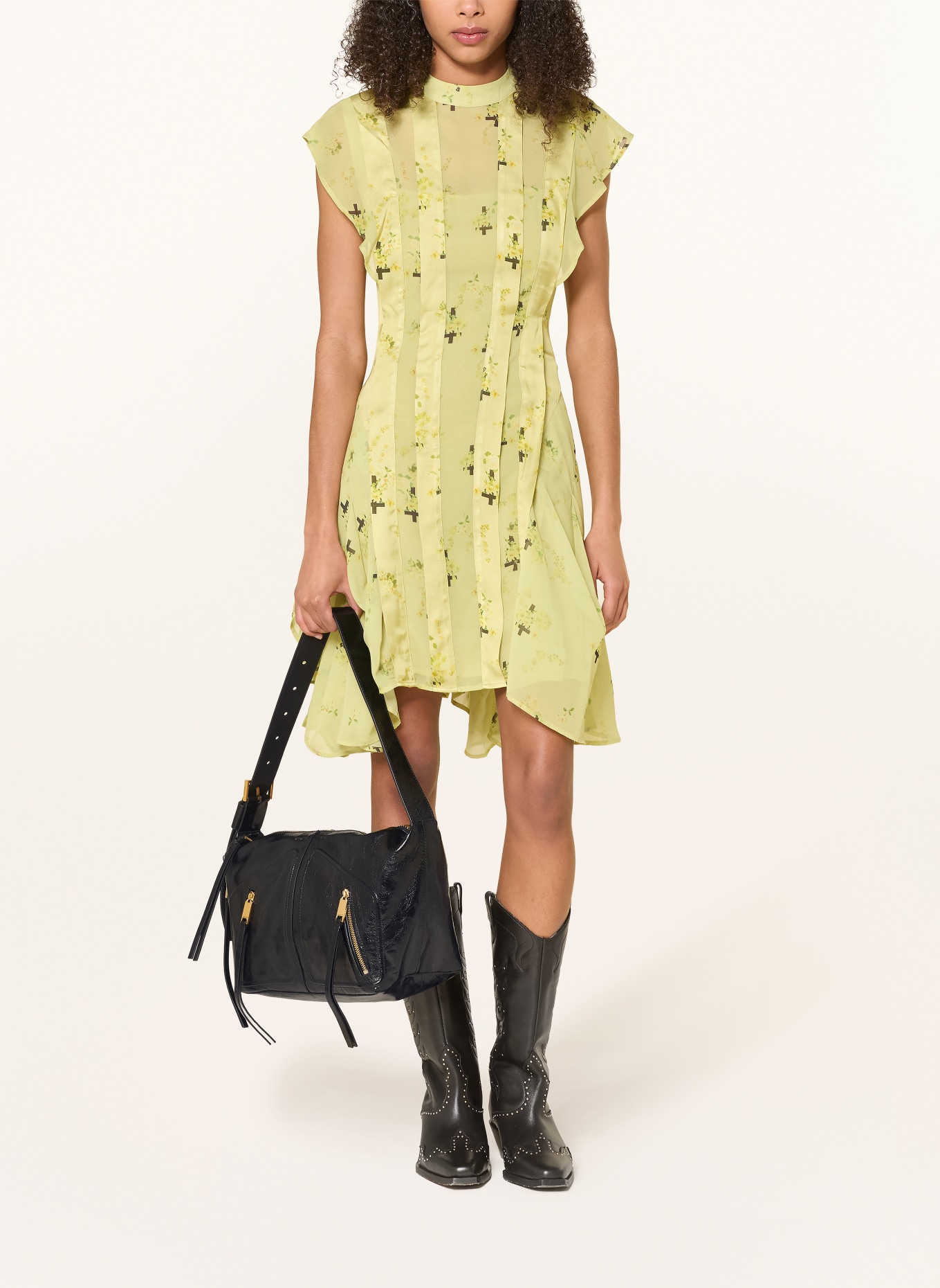 ALLSAINTS Sac à bandoulière JEAN REY: NOIR / OR