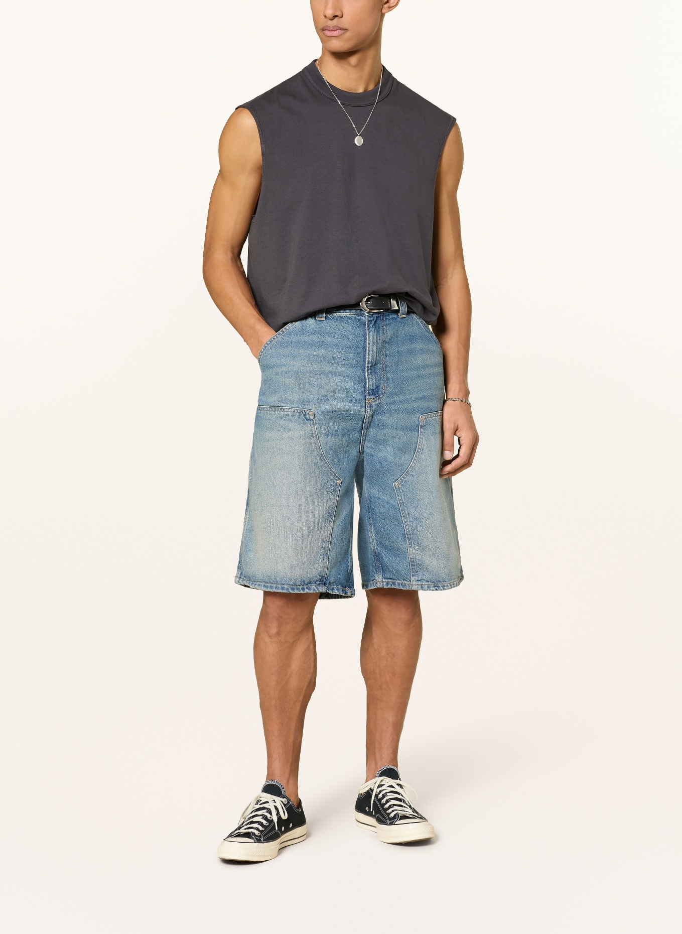 ALLSAINTS Débardeur COLE: GRIS FONCÉ