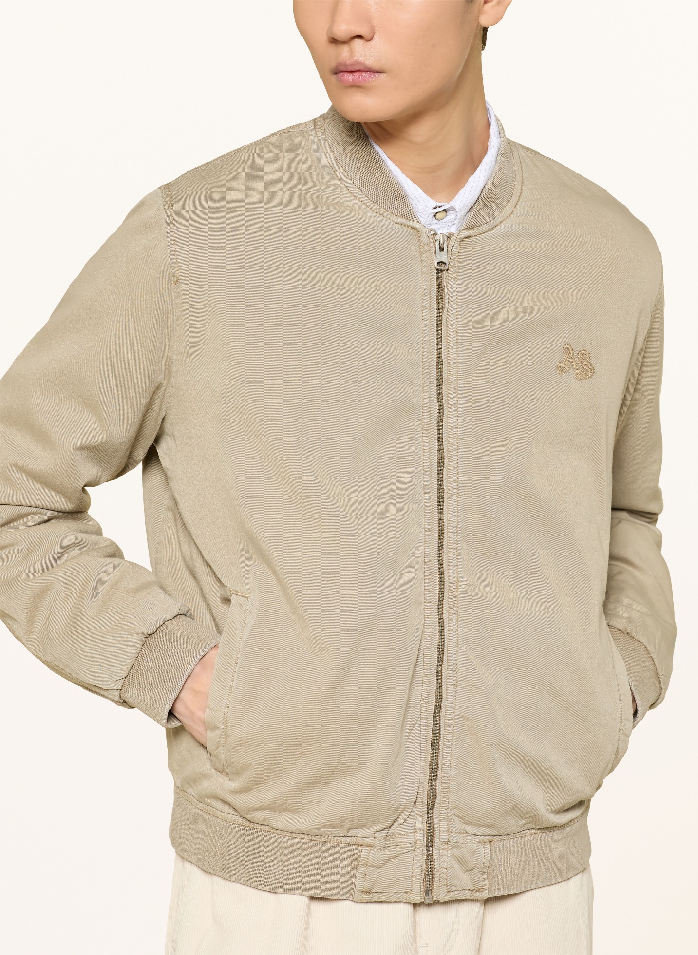 ALLSAINTS FORRES jacket: BEIGE