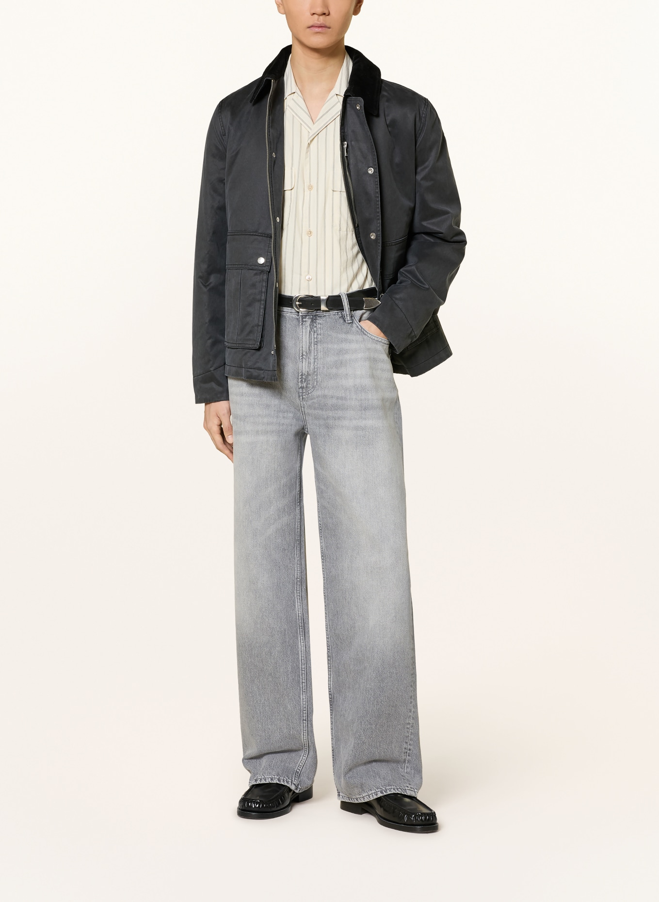 ALLSAINTS Dżinsy LENNY Wide Fit: 755 Washed Grey