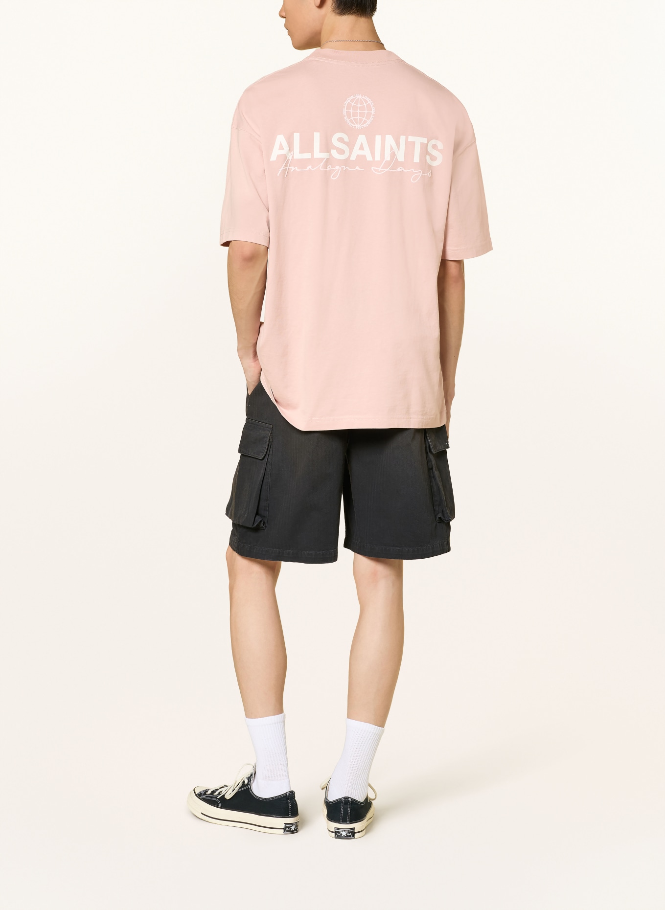ALLSAINTS T-Shirt EMBLEM: ROSÉ / HELLROSA / WEISS