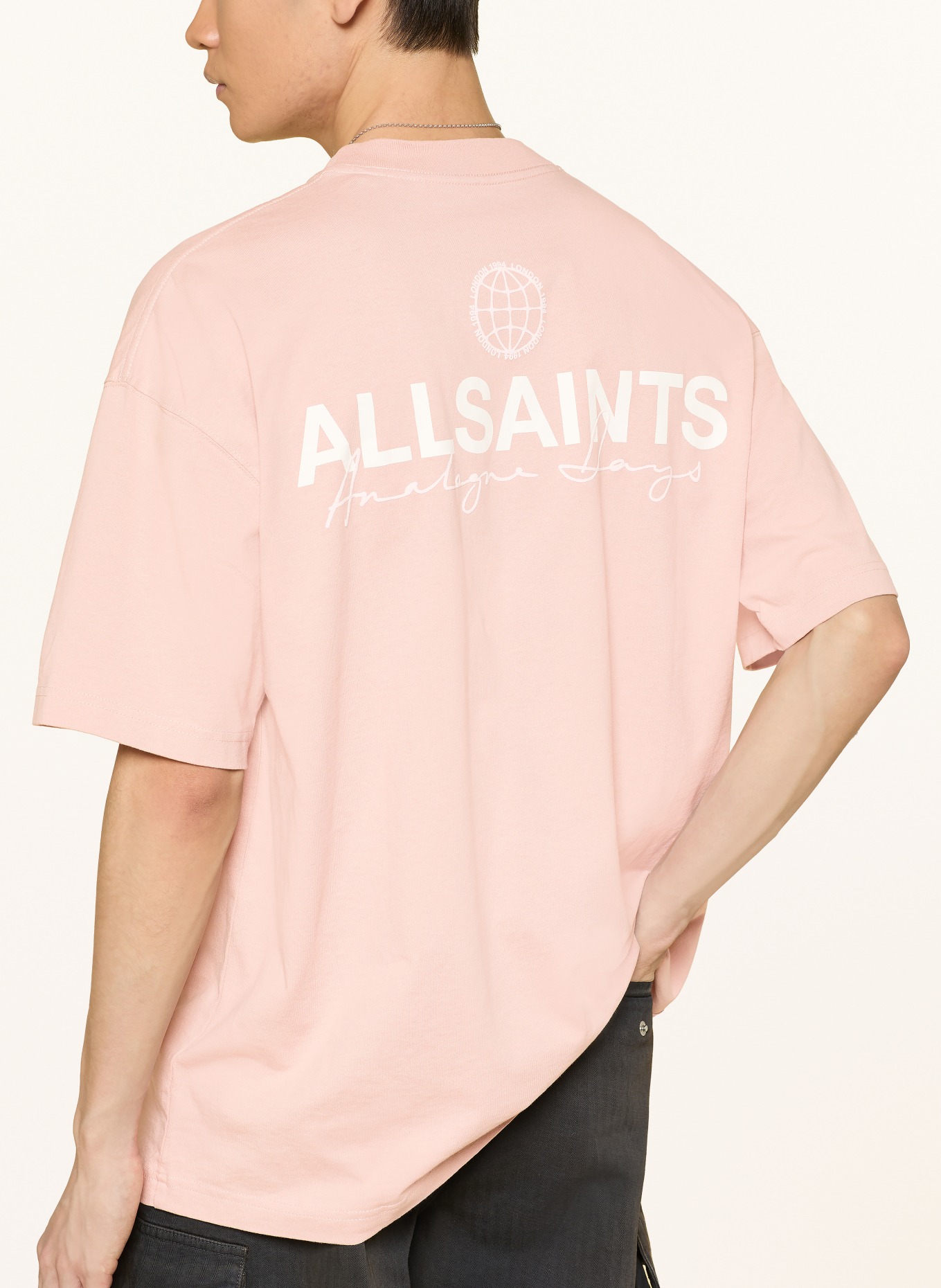 ALLSAINTS T-Shirt EMBLEM: ROSÉ / HELLROSA / WEISS