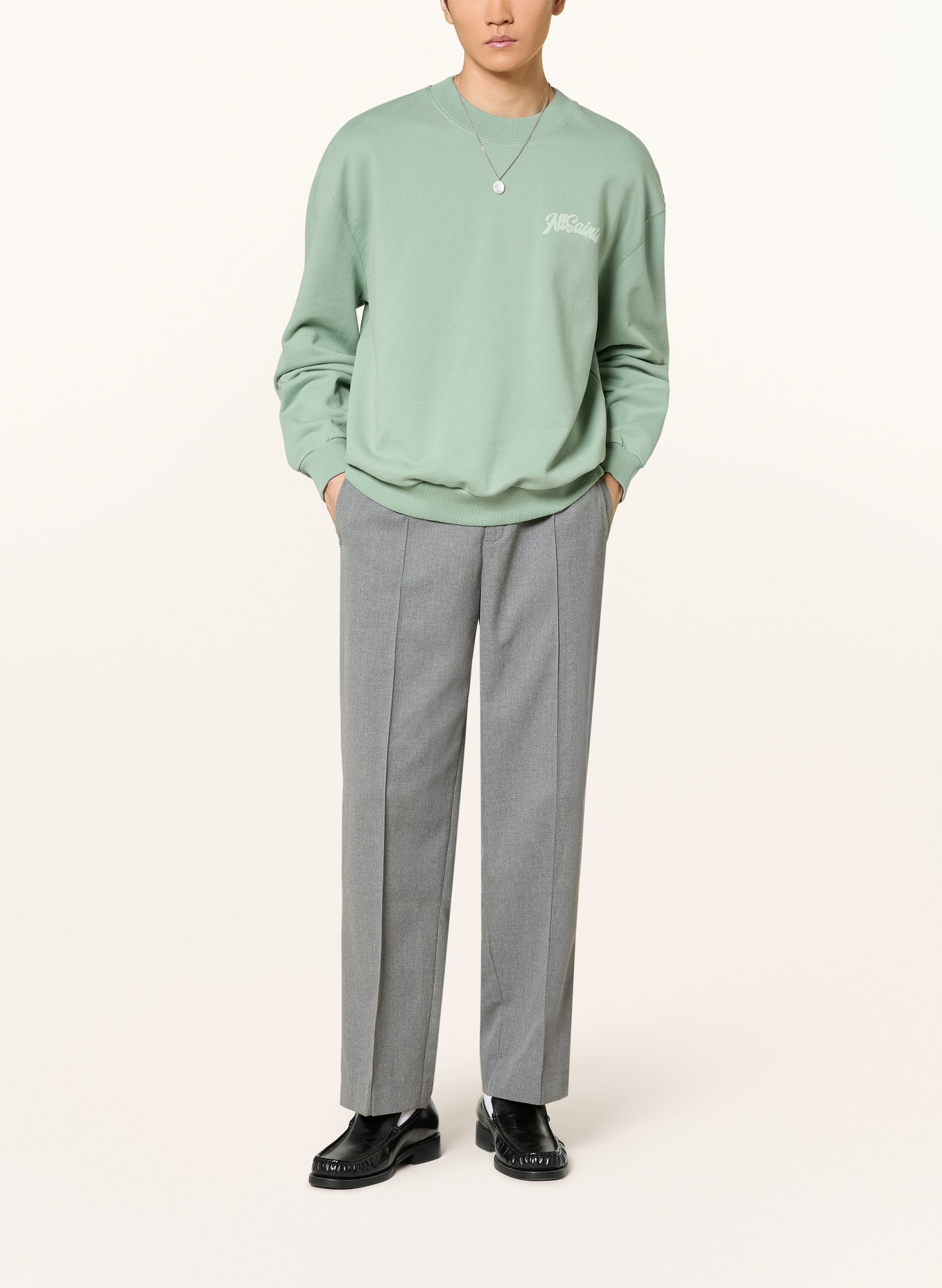 ALLSAINTS Sweatshirt ODYSSEY: MINT / HELLGRÜN