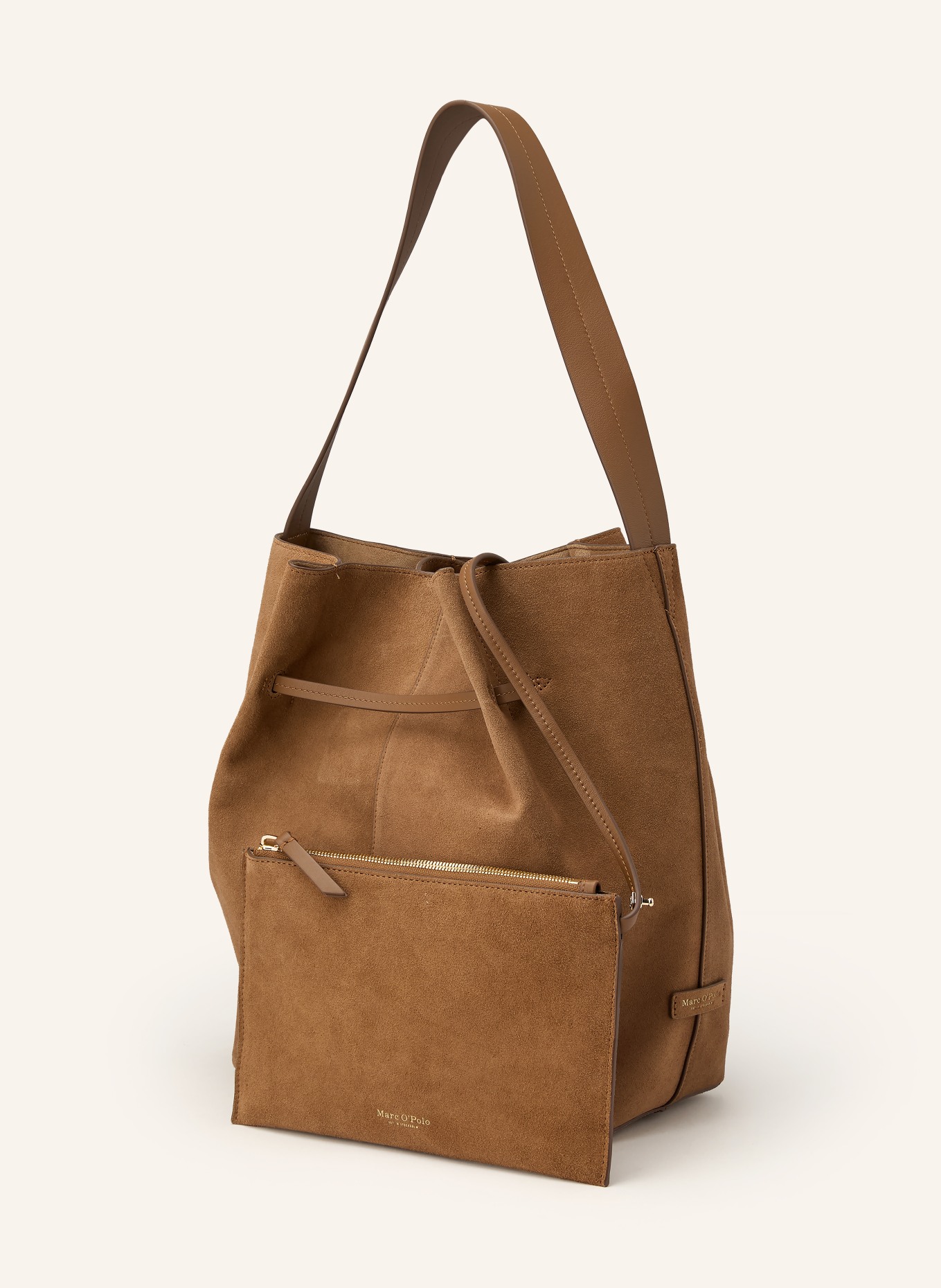 Marc O'Polo Drawstring bag with pouch: COGNAC