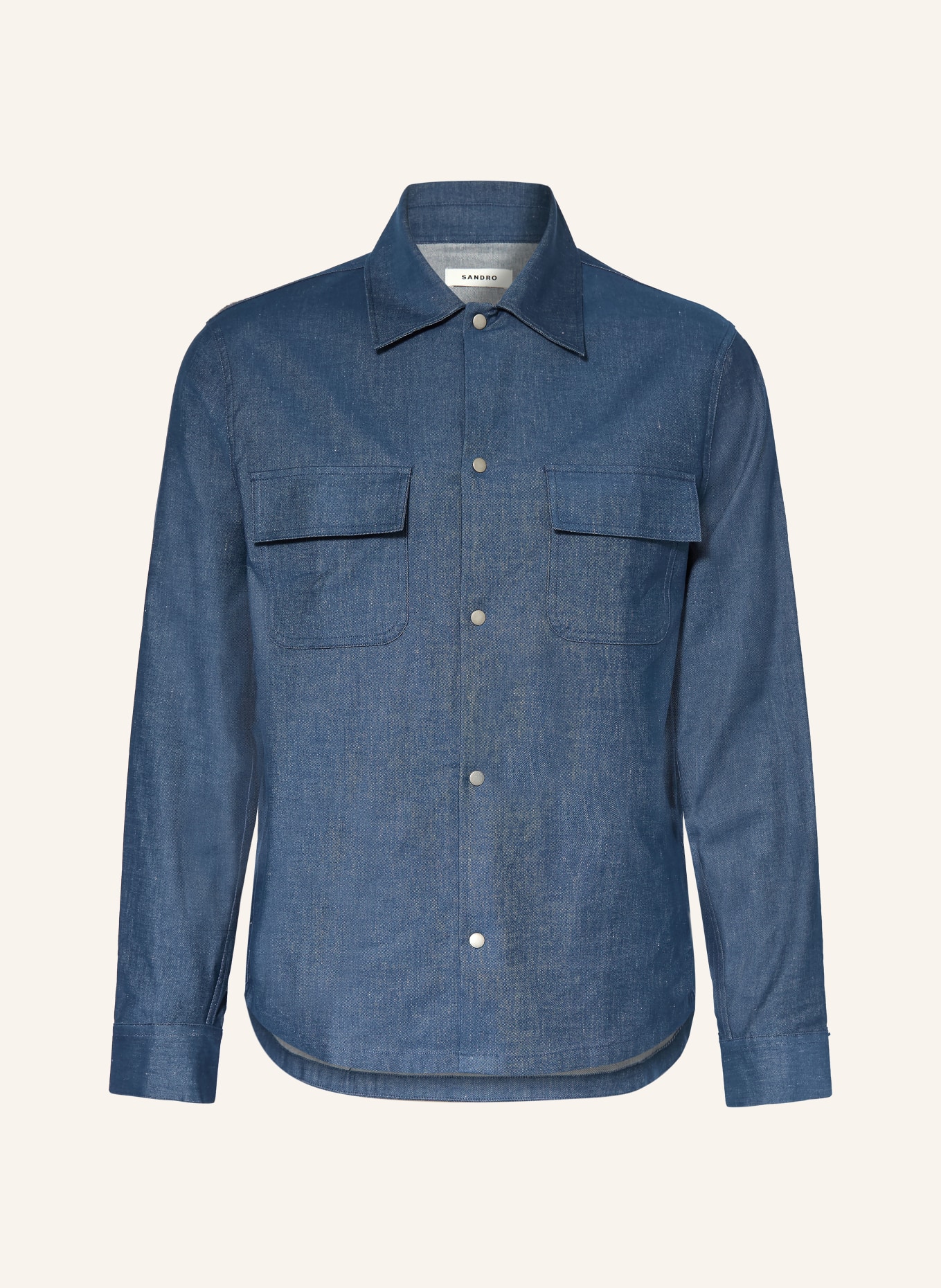 SANDRO Jeanshemd Regular Fit: BLAU