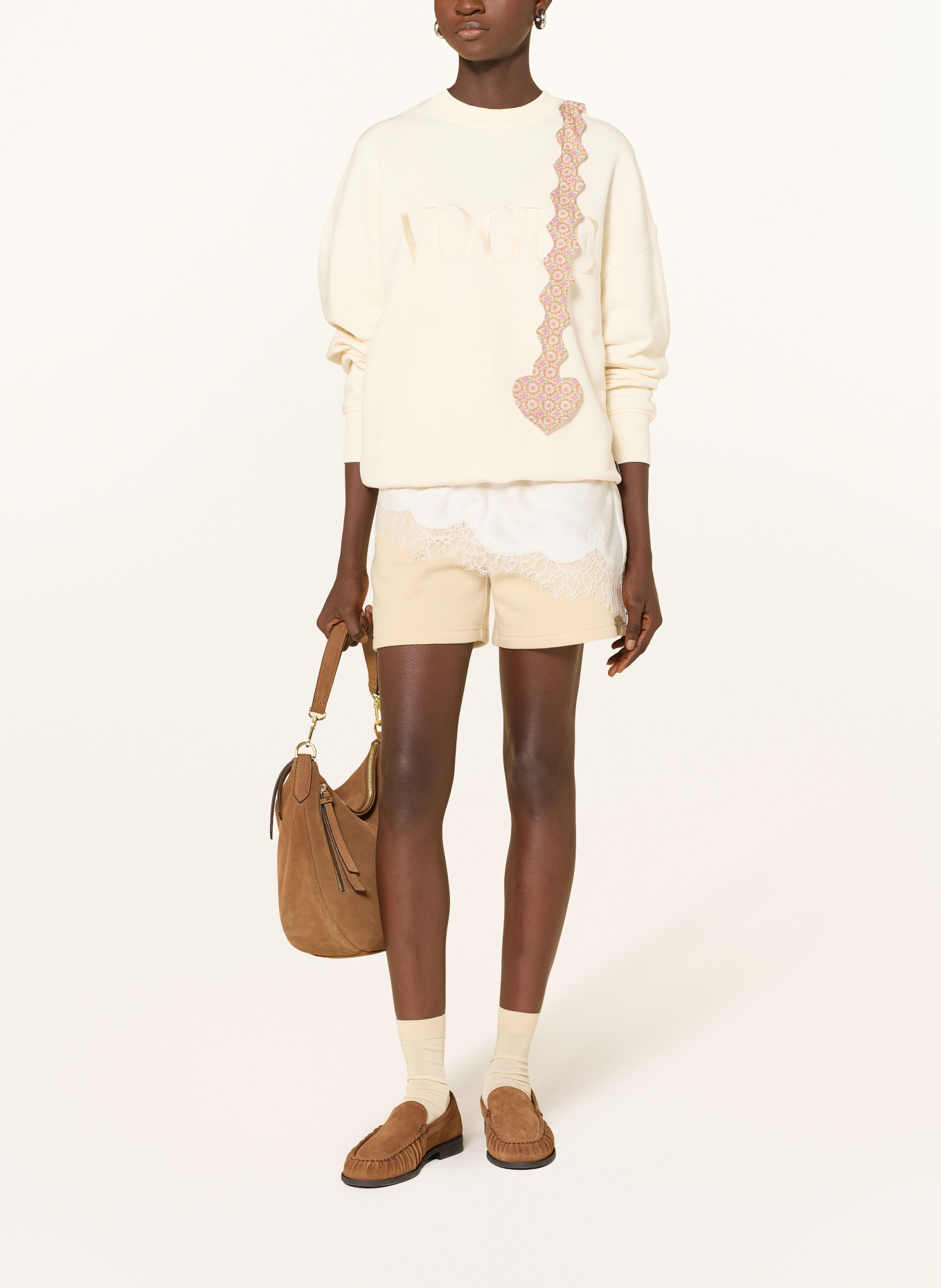 VOGUE COLLECTION Sweatshirt: ECRU