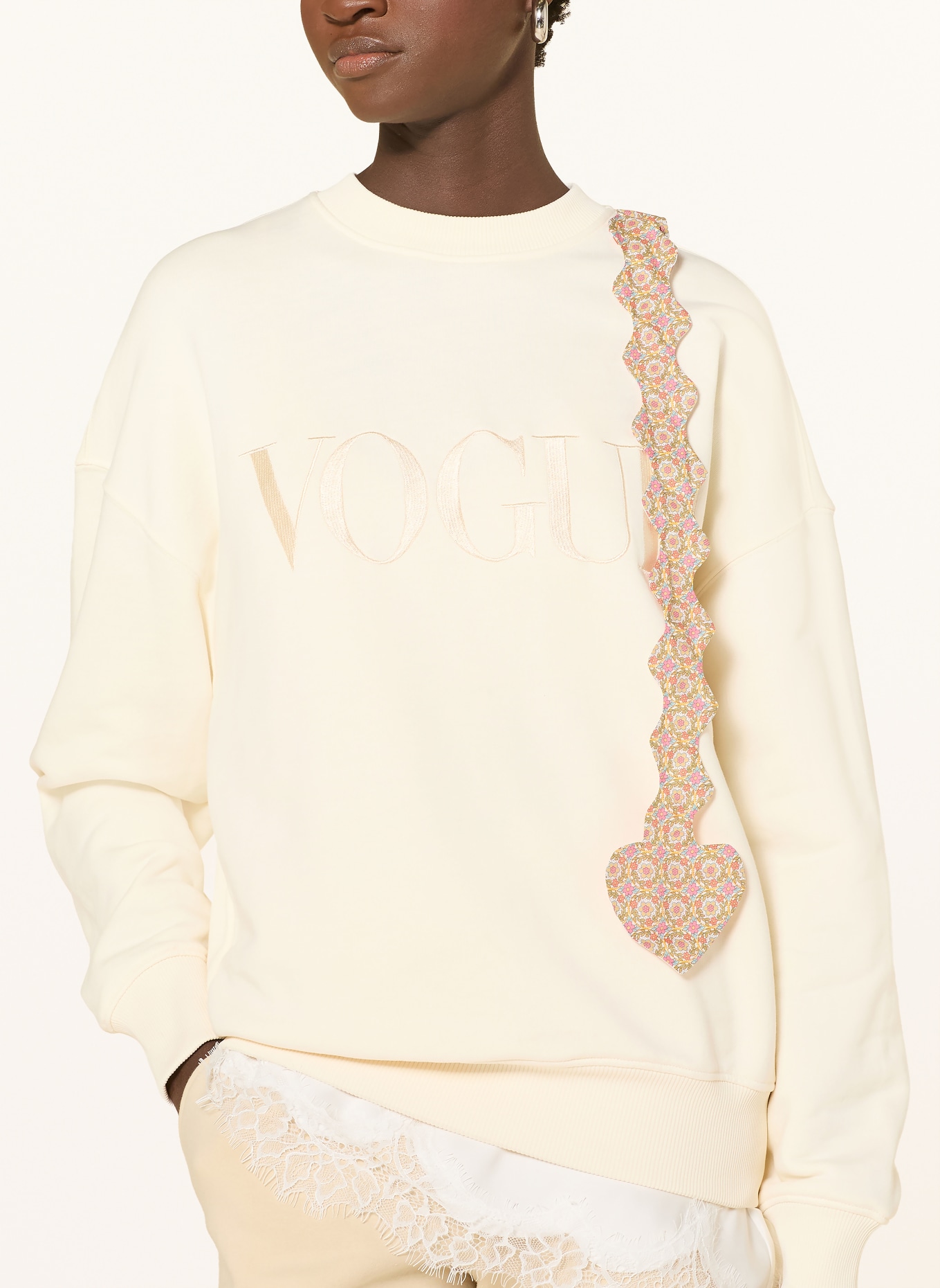 VOGUE COLLECTION Sweatshirt: ECRU