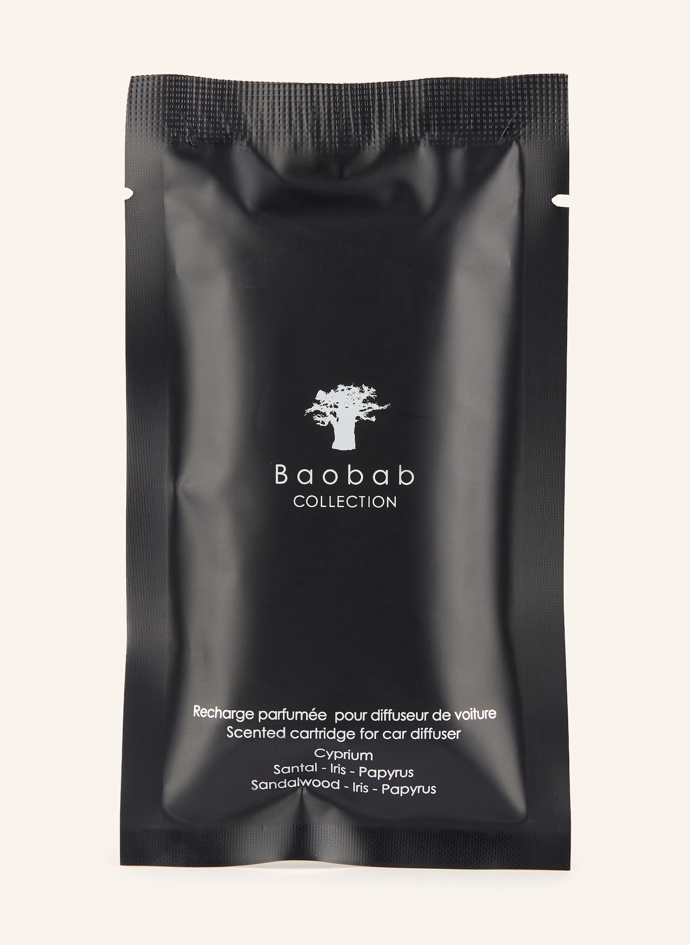 Baobab COLLECTION Náplň do autového osvěžovače CYPRIUM: ČERNÁ