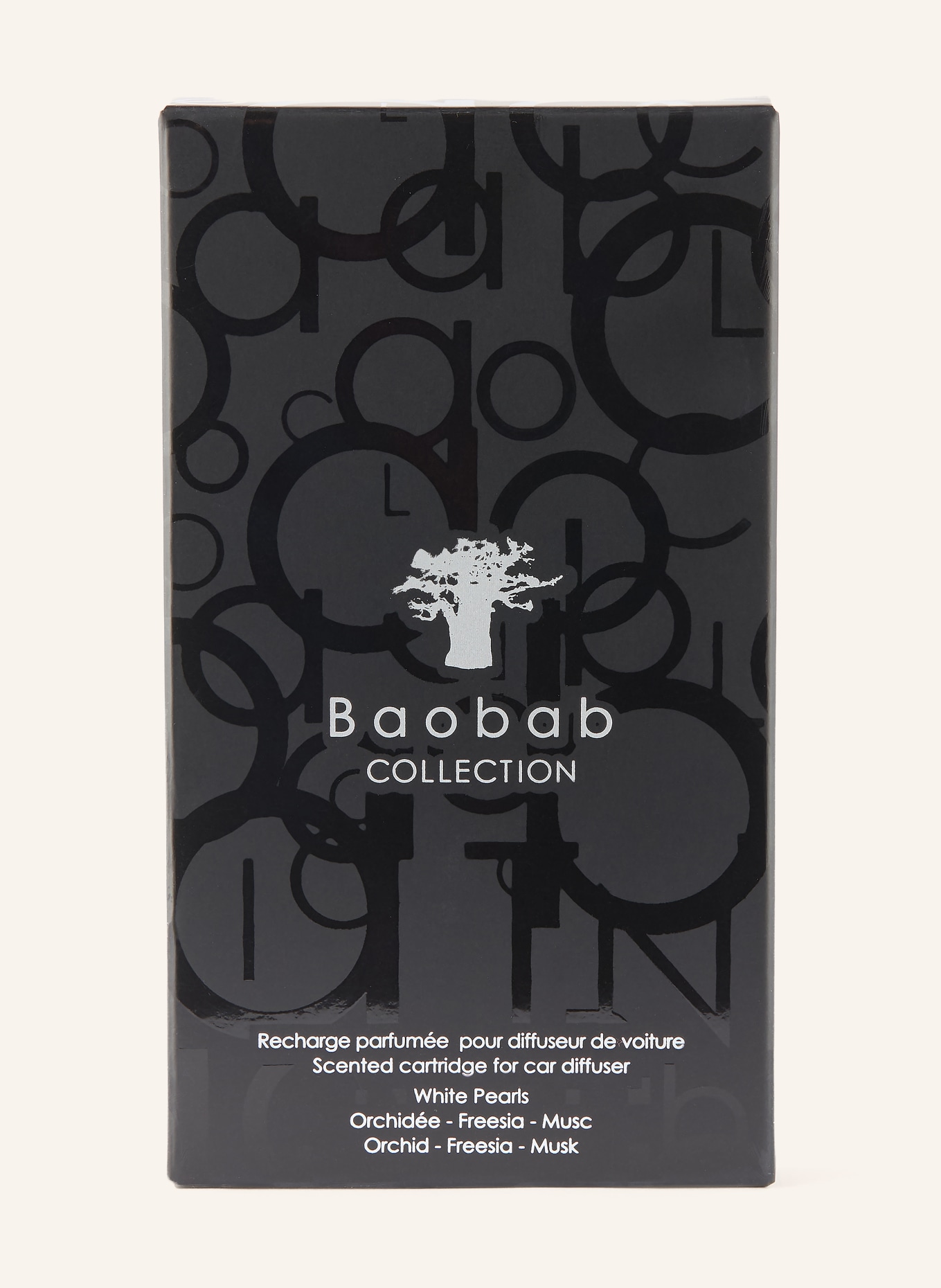 Baobab COLLECTION Nachfüllpackung für Autoduft WHITE PEARLS: SCHWARZ