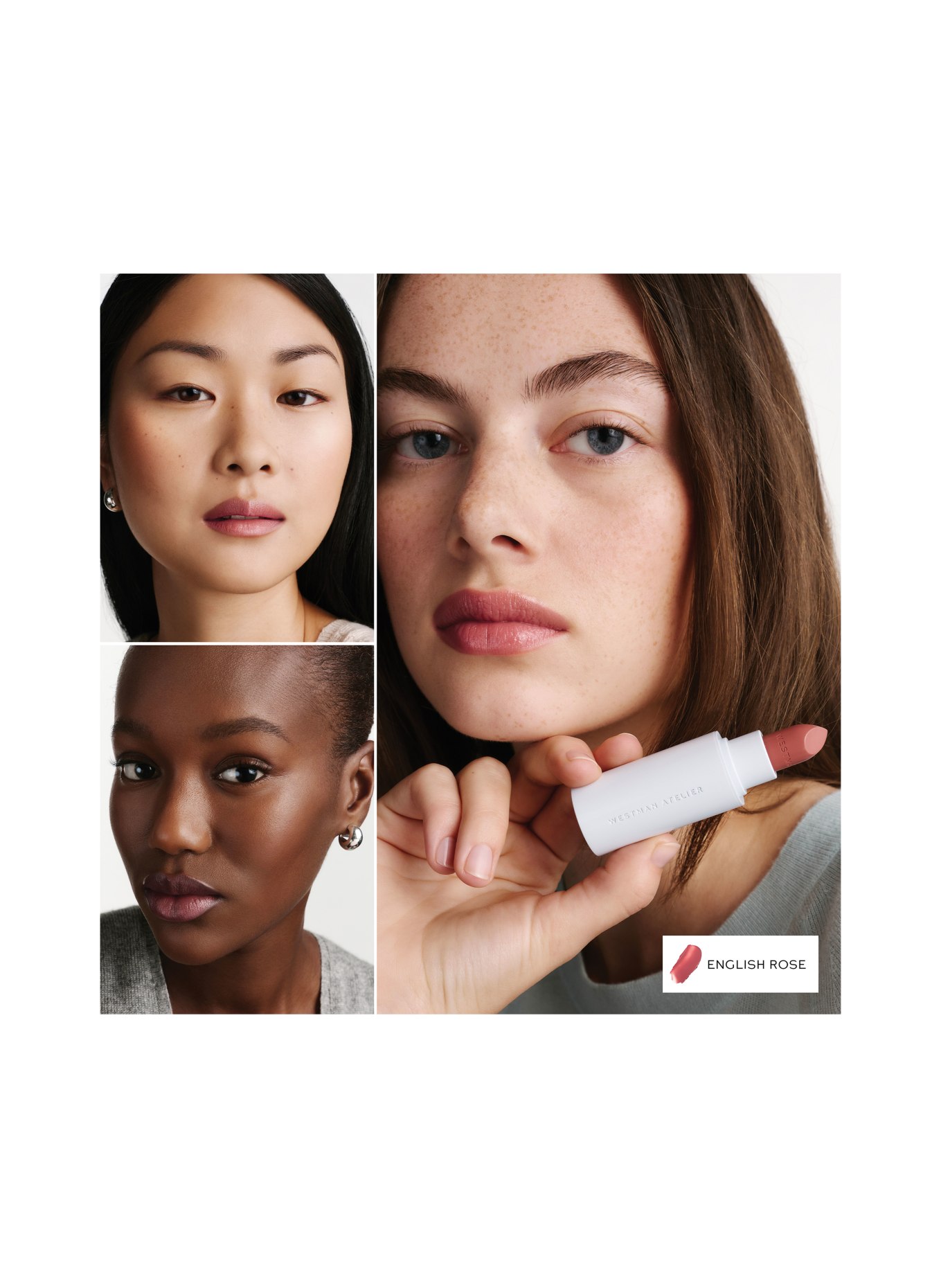 WESTMAN ATELIER HYDROBALM TINTED LIPSTICK: ENGLISH ROSE - SHEER WINTER ROSE