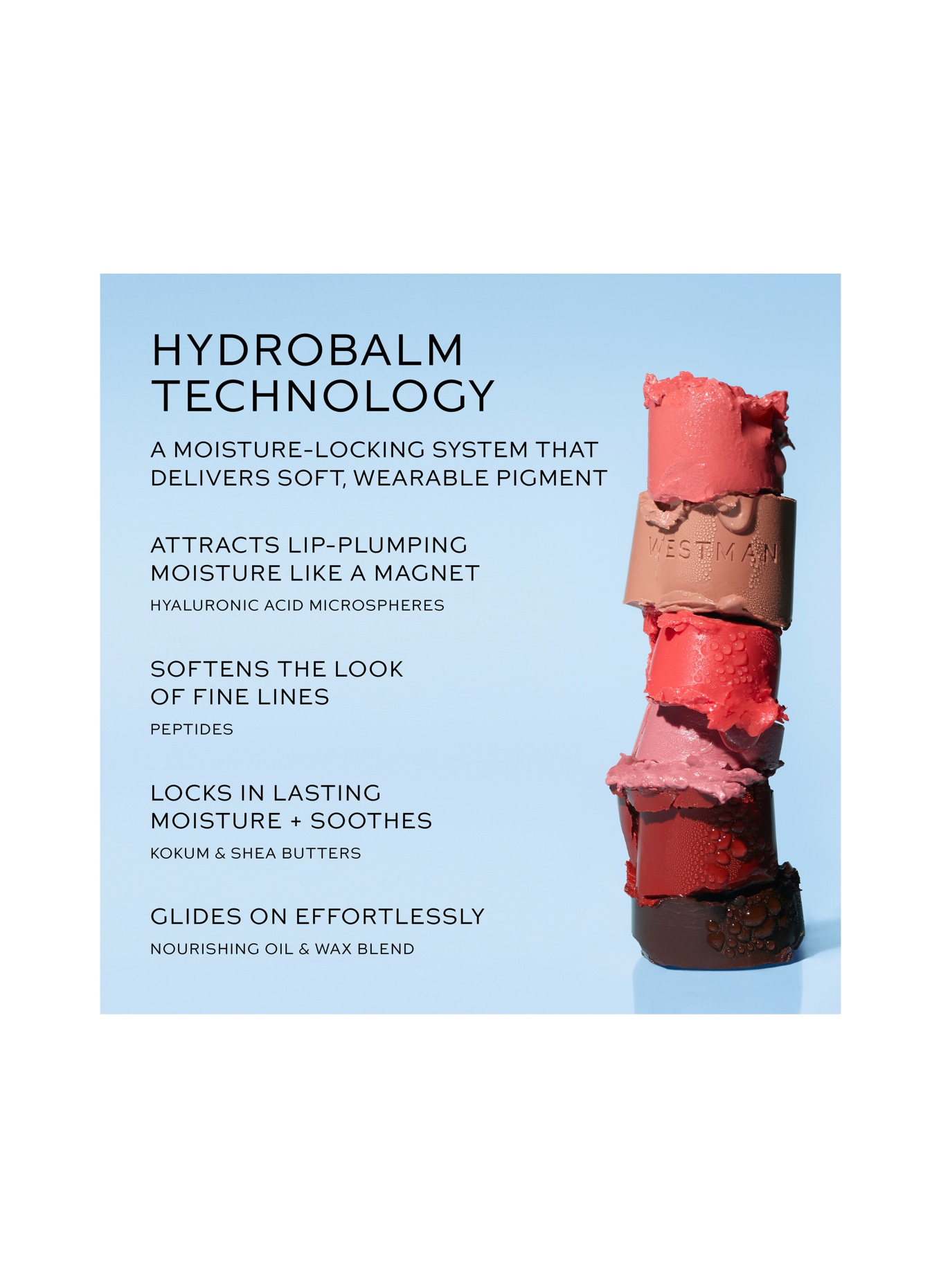 WESTMAN ATELIER HYDROBALM TINTED LIPSTICK: SODA - SHEER COOL COCOA