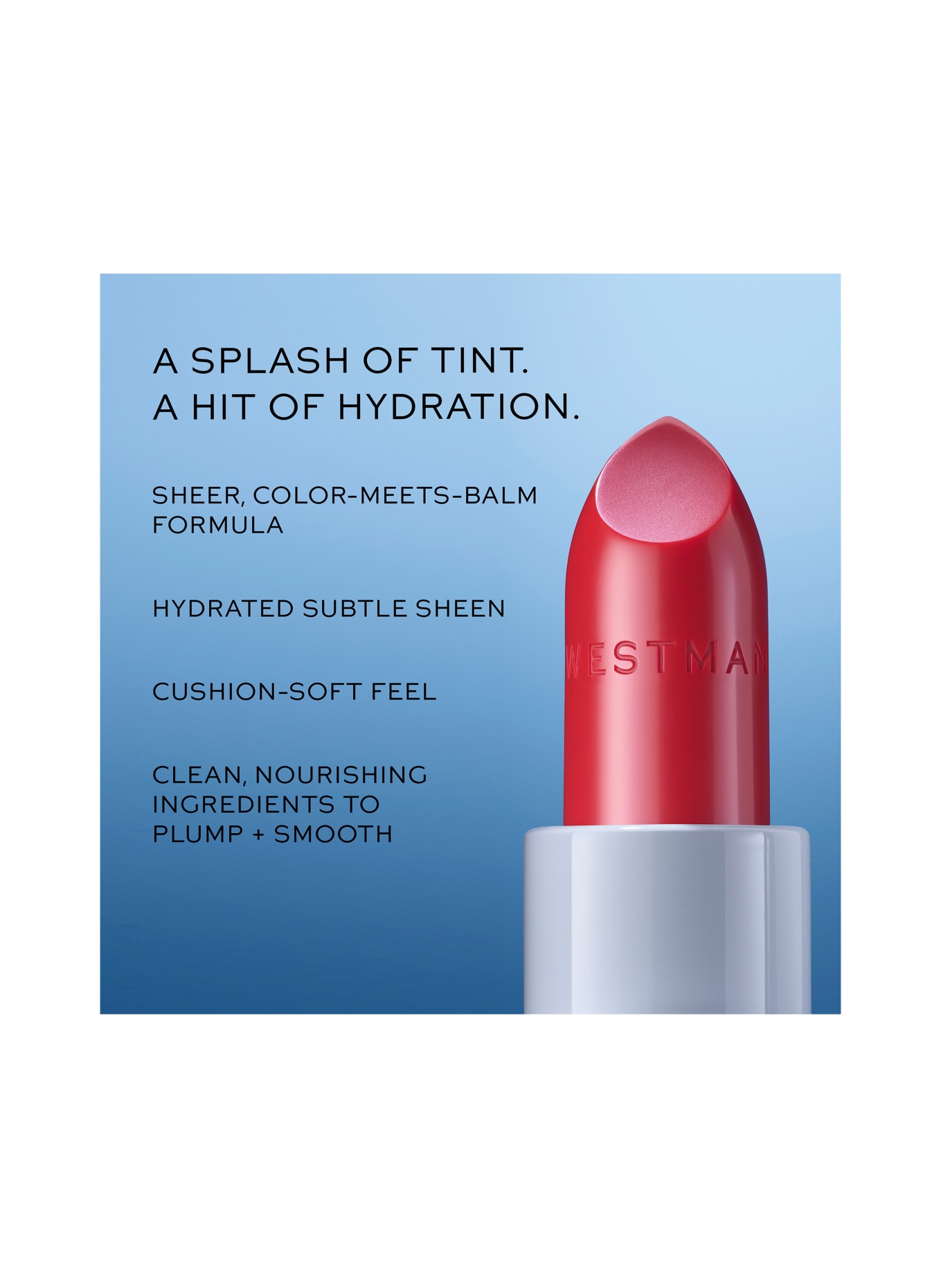 WESTMAN ATELIER HYDROBALM TINTED LIPSTICK: SODA - SHEER COOL COCOA