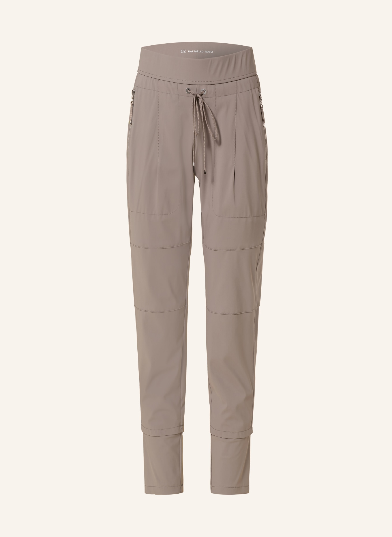 RAFFAELLO ROSSI Broek CANDY in joggingstijl: TAUPE