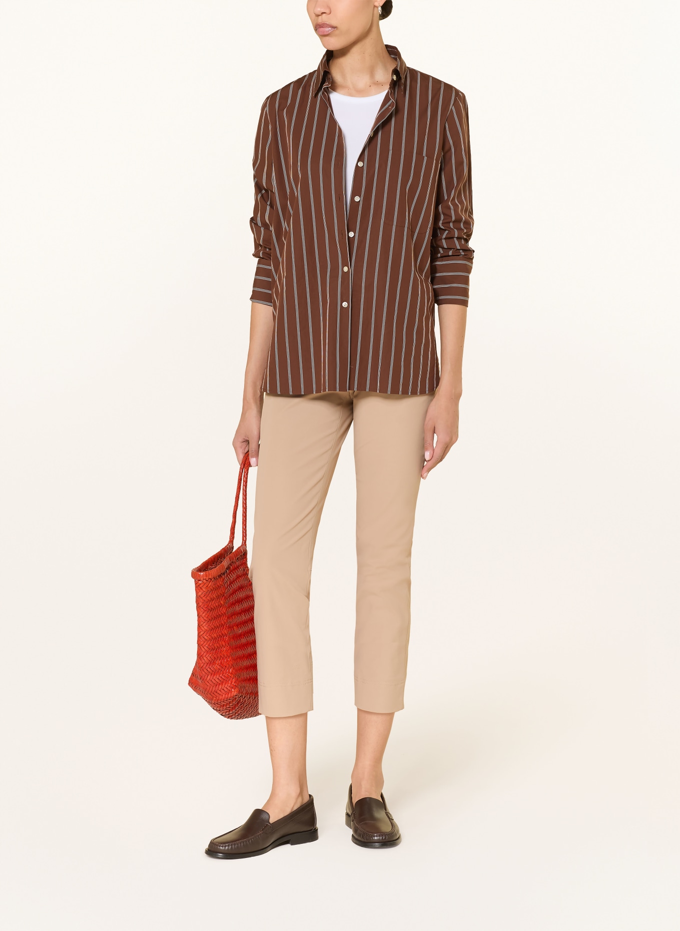 RAFFAELLO ROSSI Trousers PENNY 6/8: LIGHT BROWN