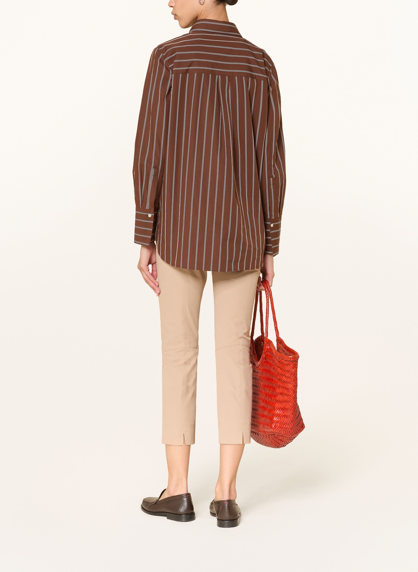 RAFFAELLO ROSSI Trousers PENNY 6/8: LIGHT BROWN