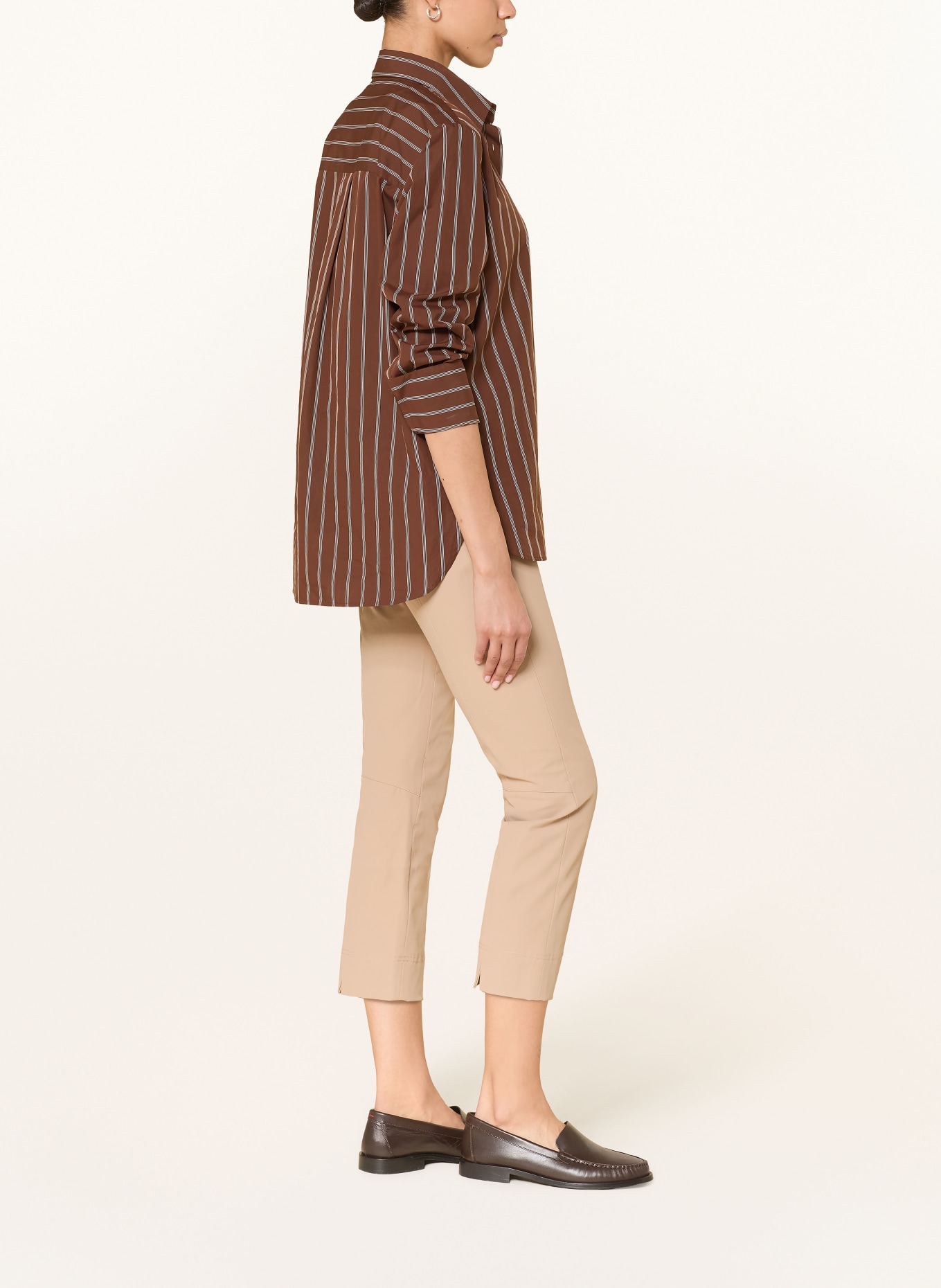 RAFFAELLO ROSSI Trousers PENNY 6/8: LIGHT BROWN