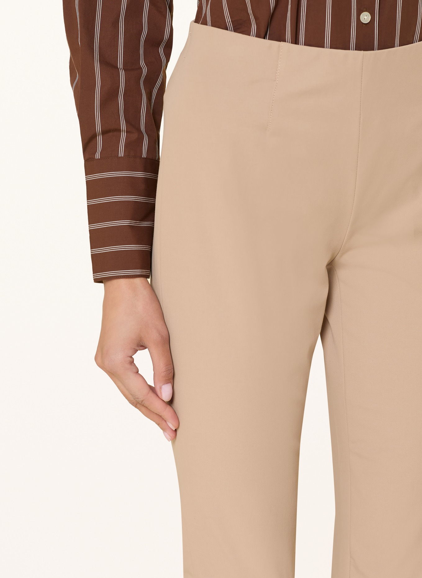 RAFFAELLO ROSSI Trousers PENNY 6/8: LIGHT BROWN