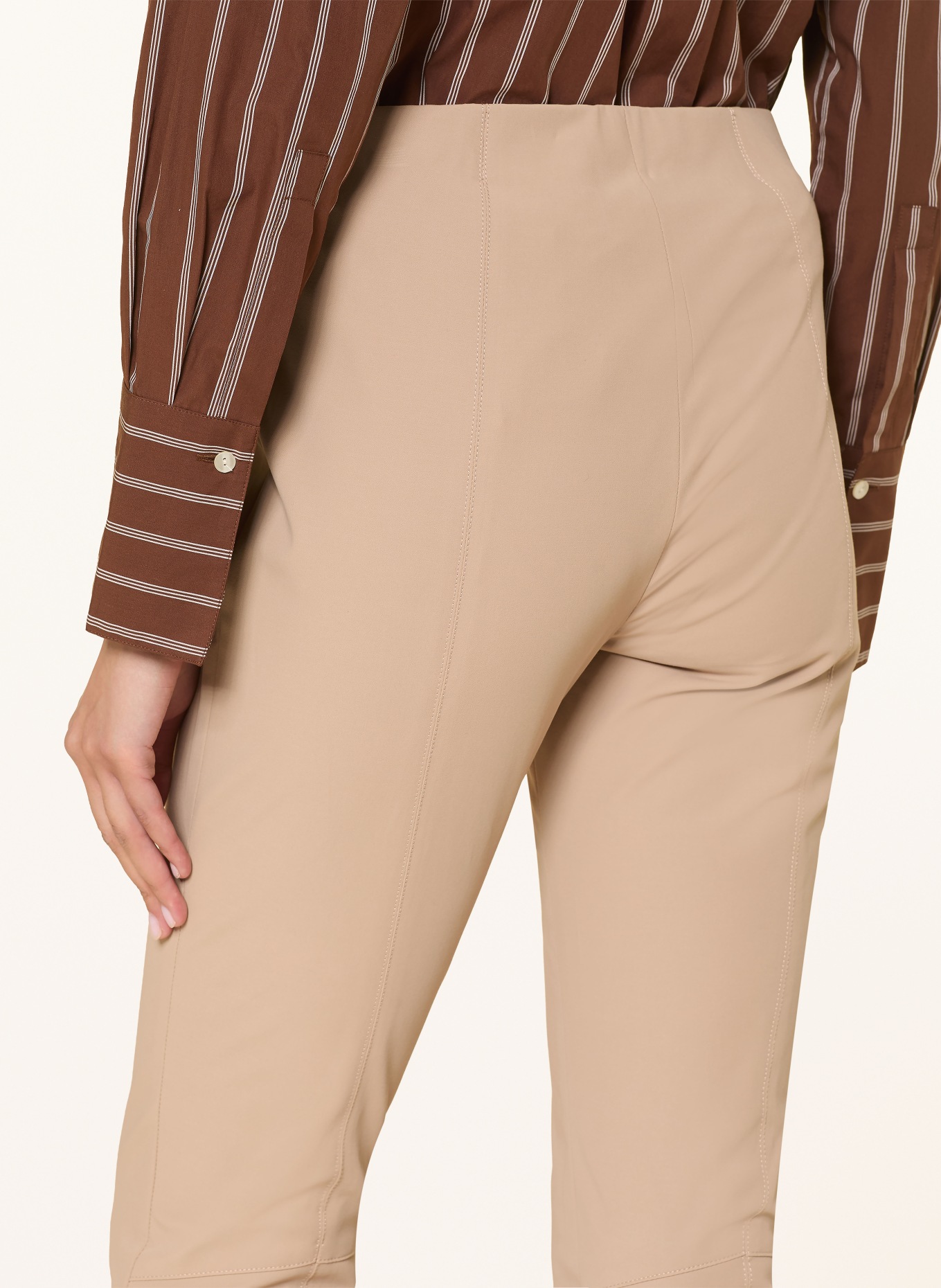 RAFFAELLO ROSSI Trousers PENNY 6/8: LIGHT BROWN