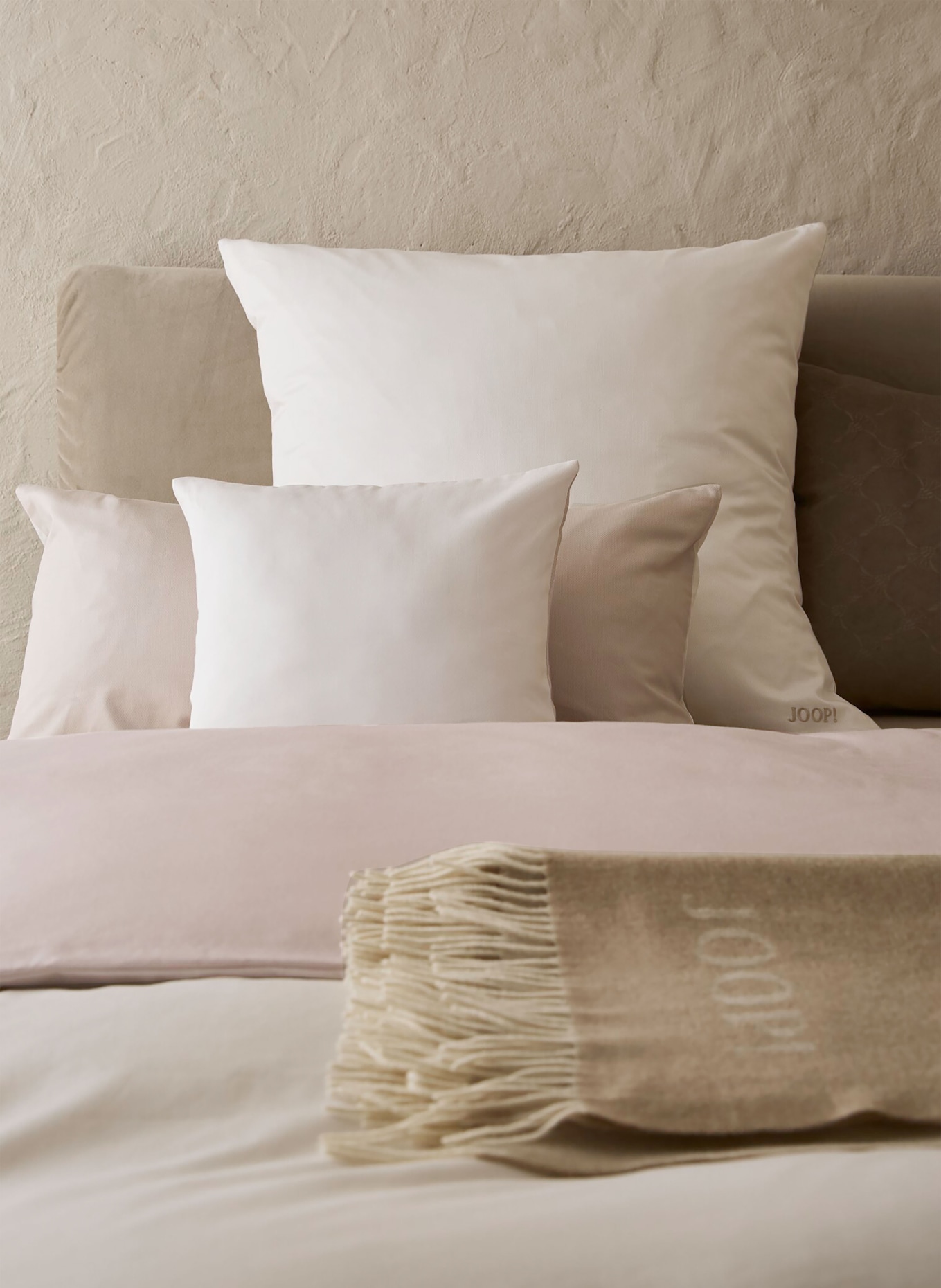 JOOP! Bettwäsche PATTERN zum Wenden: HELLBRAUN