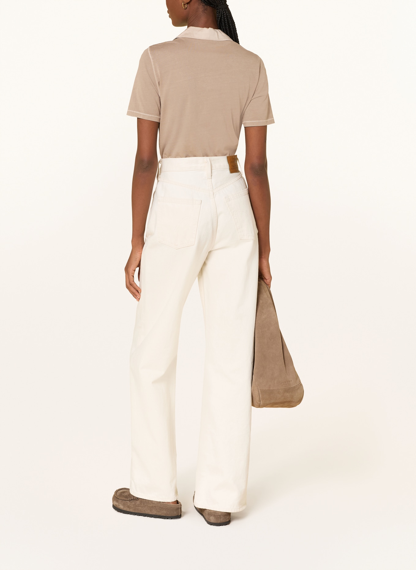 Marc O'Polo Polo en jersey: BEIGE / CRÈME