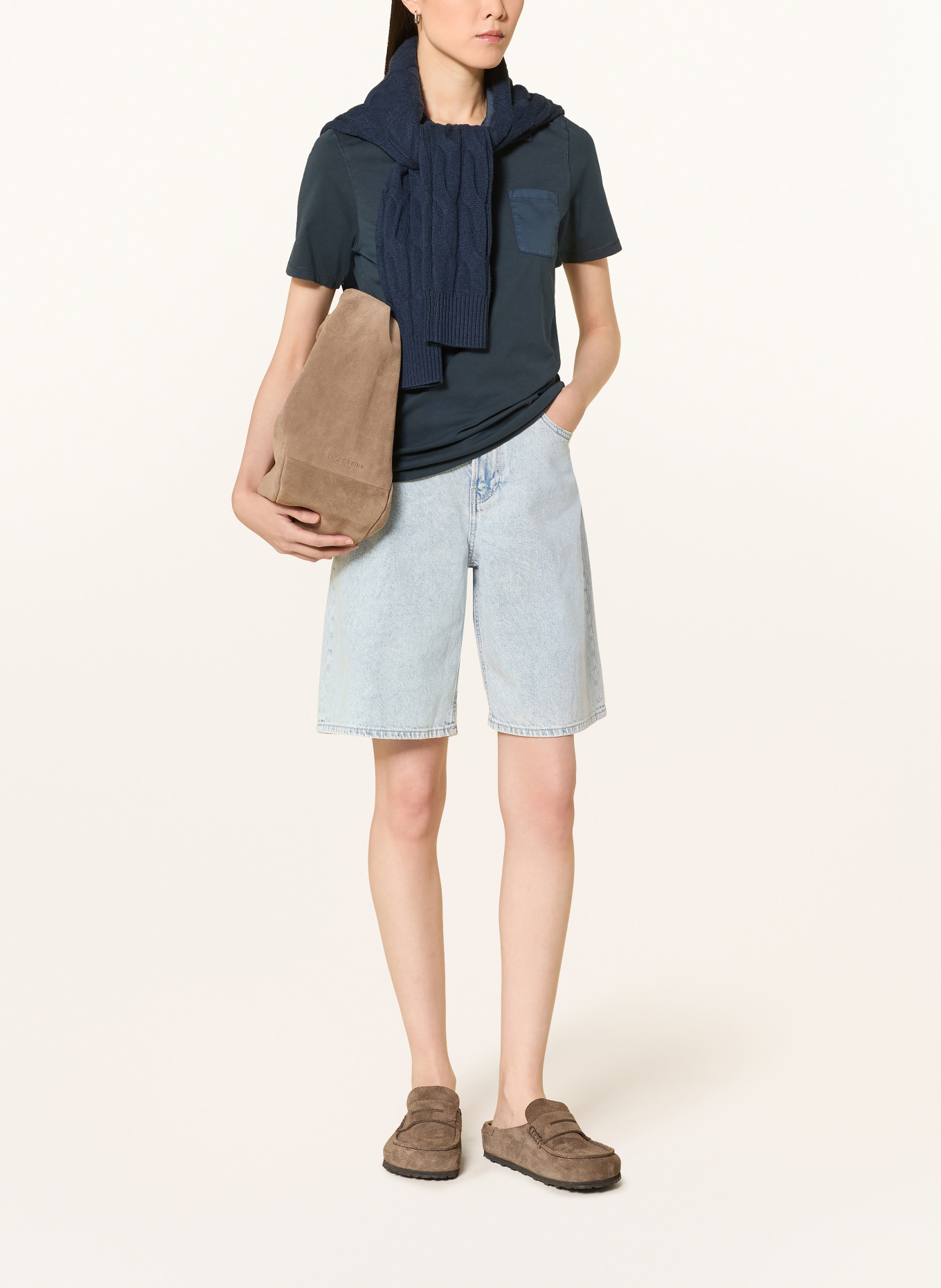 Marc O'Polo Jersey-Poloshirt: DUNKELBLAU