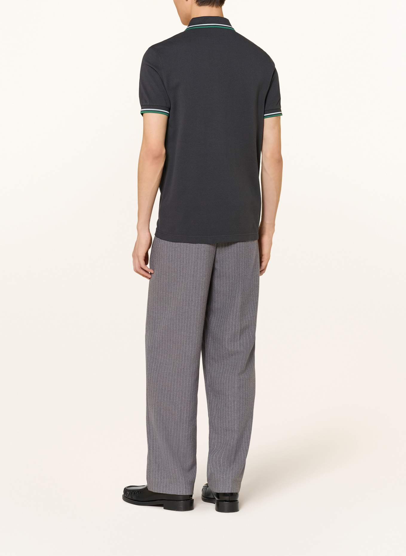 FRED PERRY Polo piqué: GRIS FONCÉ / VERT / BLEU CLAIR