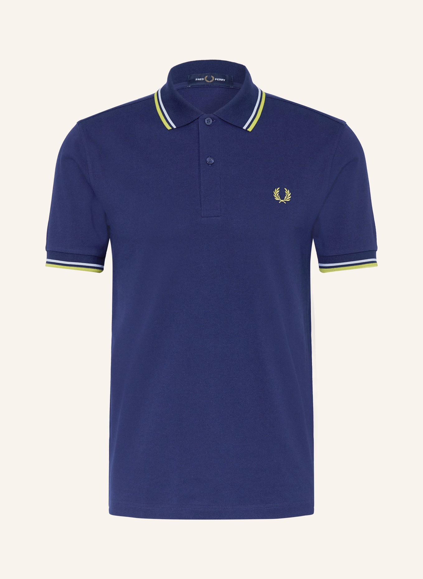 FRED PERRY Polo piqué: BLEU FONCÉ / BLEU GRIS / VERT