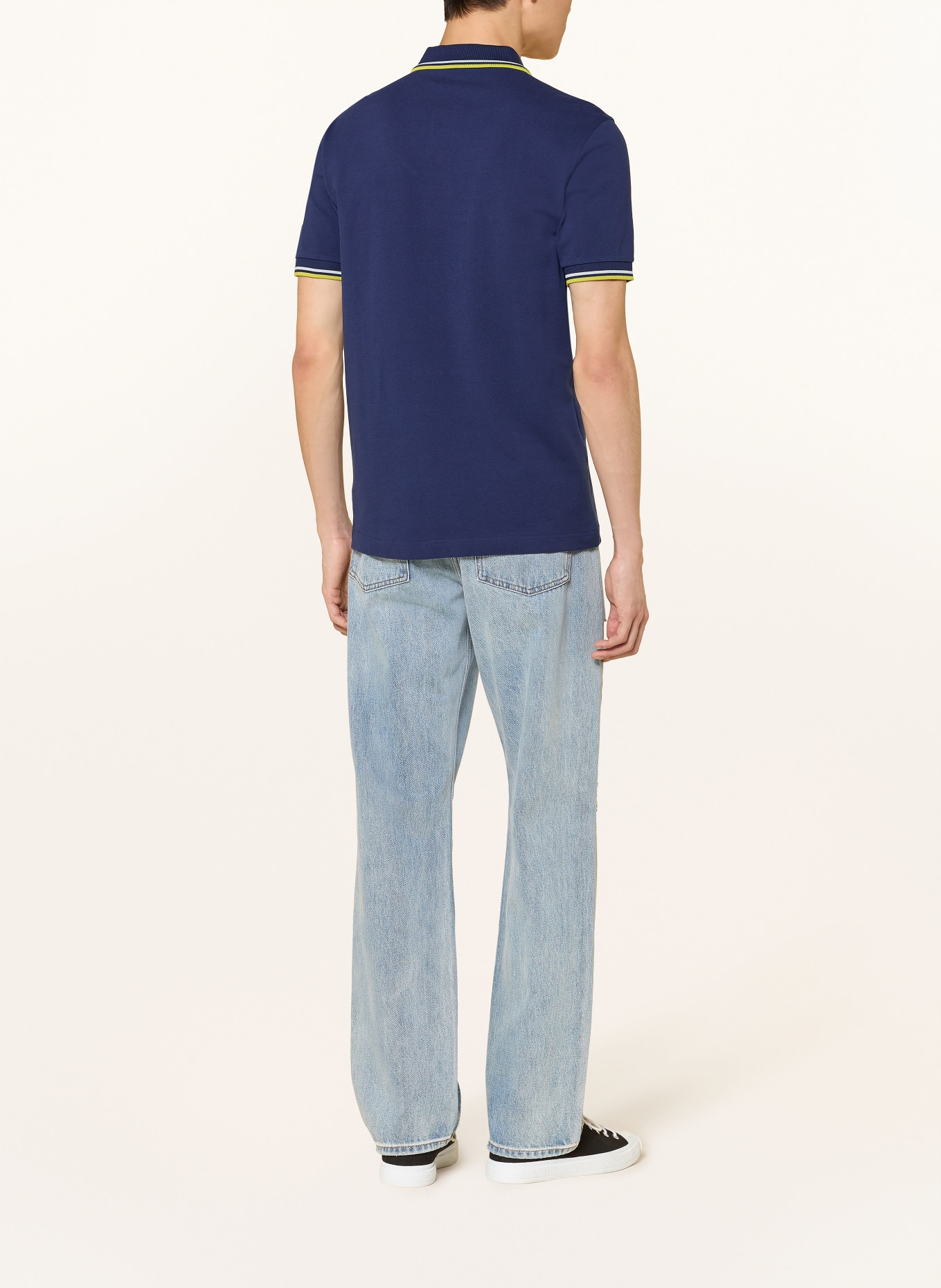 FRED PERRY Polo piqué: BLEU FONCÉ / BLEU GRIS / VERT