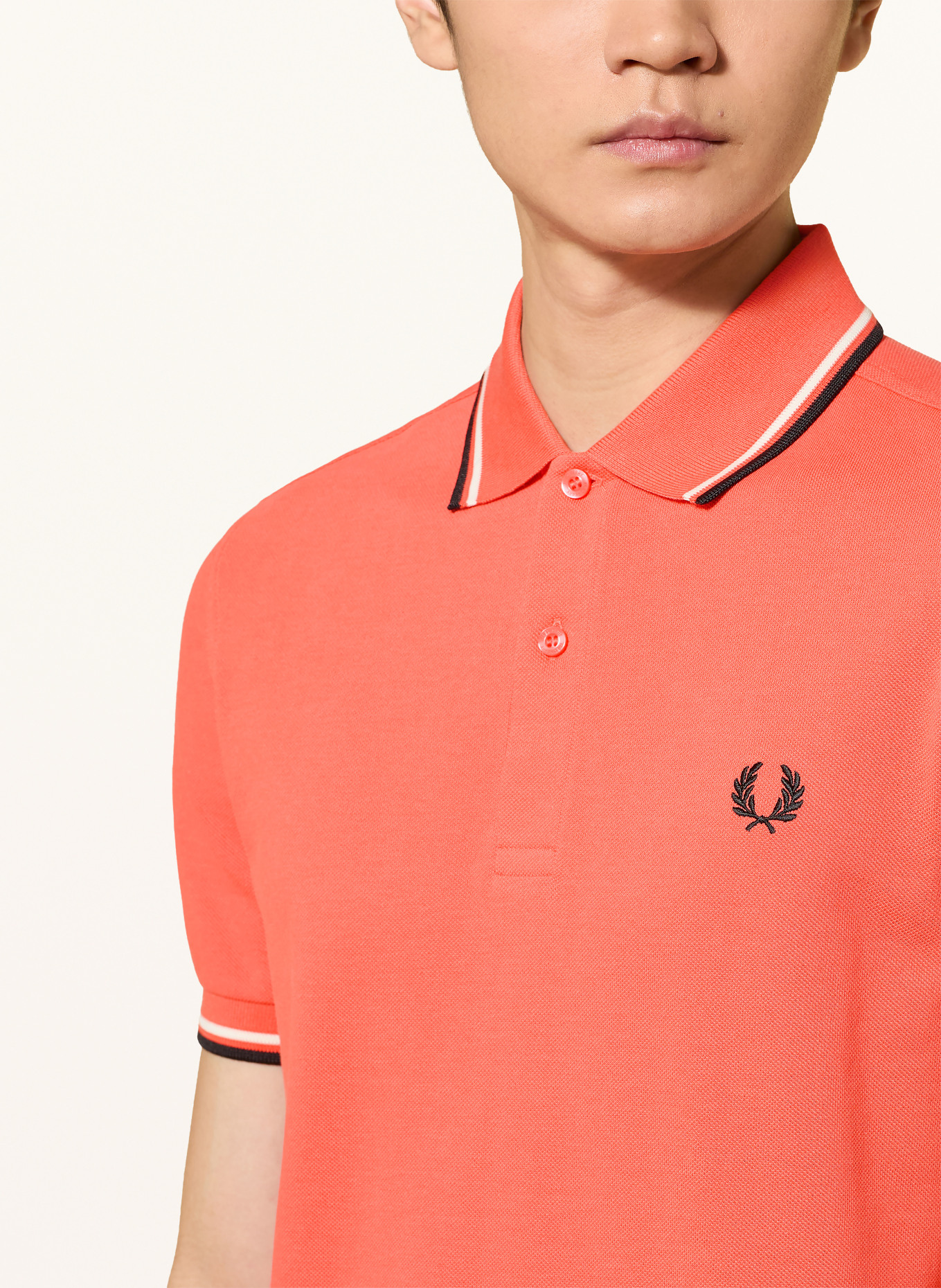 FRED PERRY Piqué polokošile: LOSOSOVÁ