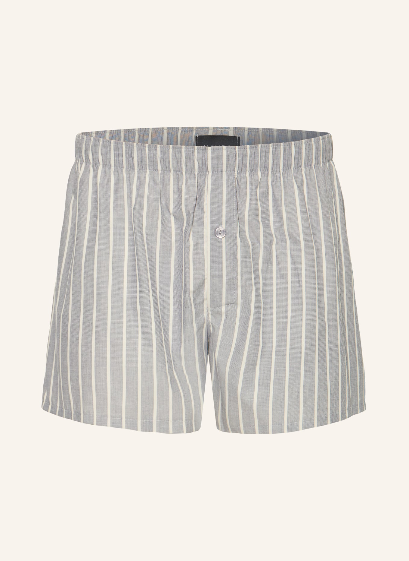 HANRO Boxers en ligne FANCY WOVEN: GRIS / CRÈME