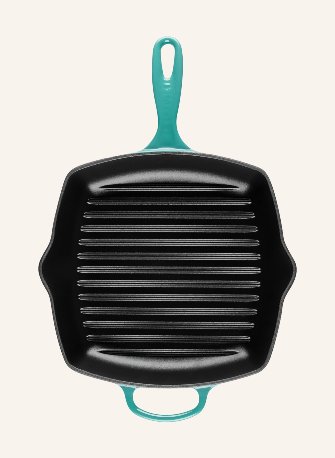 LE CREUSET Grillpan SIGNATURE: Bleu Riviera