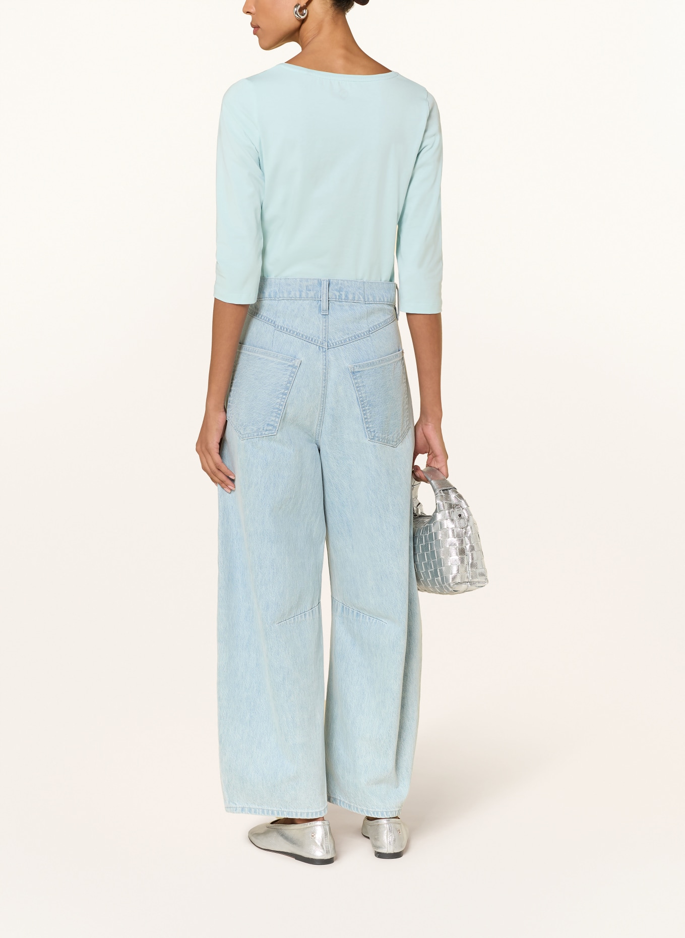 BOVIVA Shirt met 3/4-mouwen: LICHTBLAUW