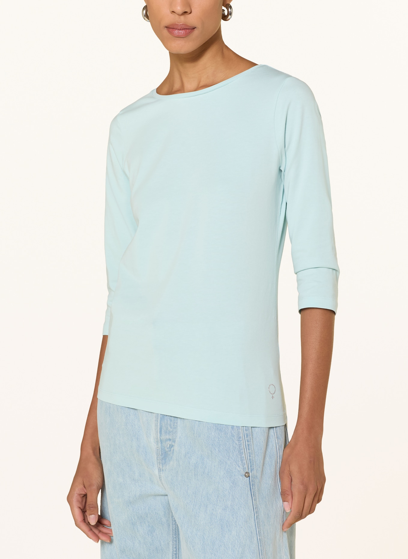 BOVIVA Shirt met 3/4-mouwen: LICHTBLAUW