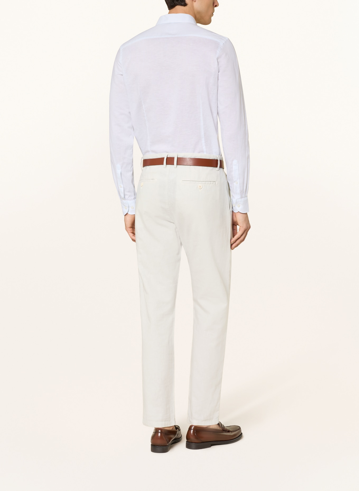 OLYMP Hemd Level Five body fit: WEISS / HELLBLAU