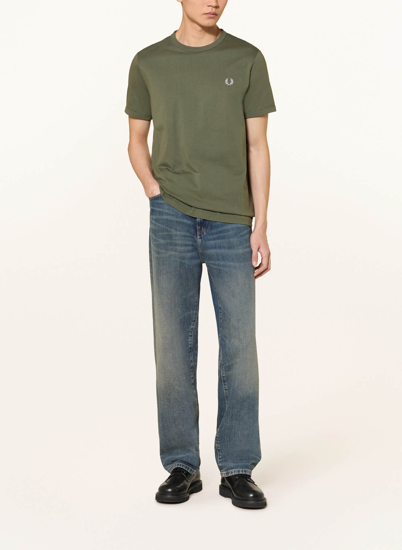 FRED PERRY T-Shirt: KHAKI
