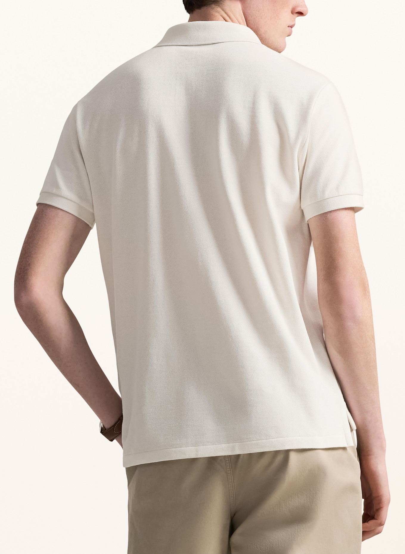 POLO RALPH LAUREN Piqué-Poloshirt Custom Slim Fit: WEISS