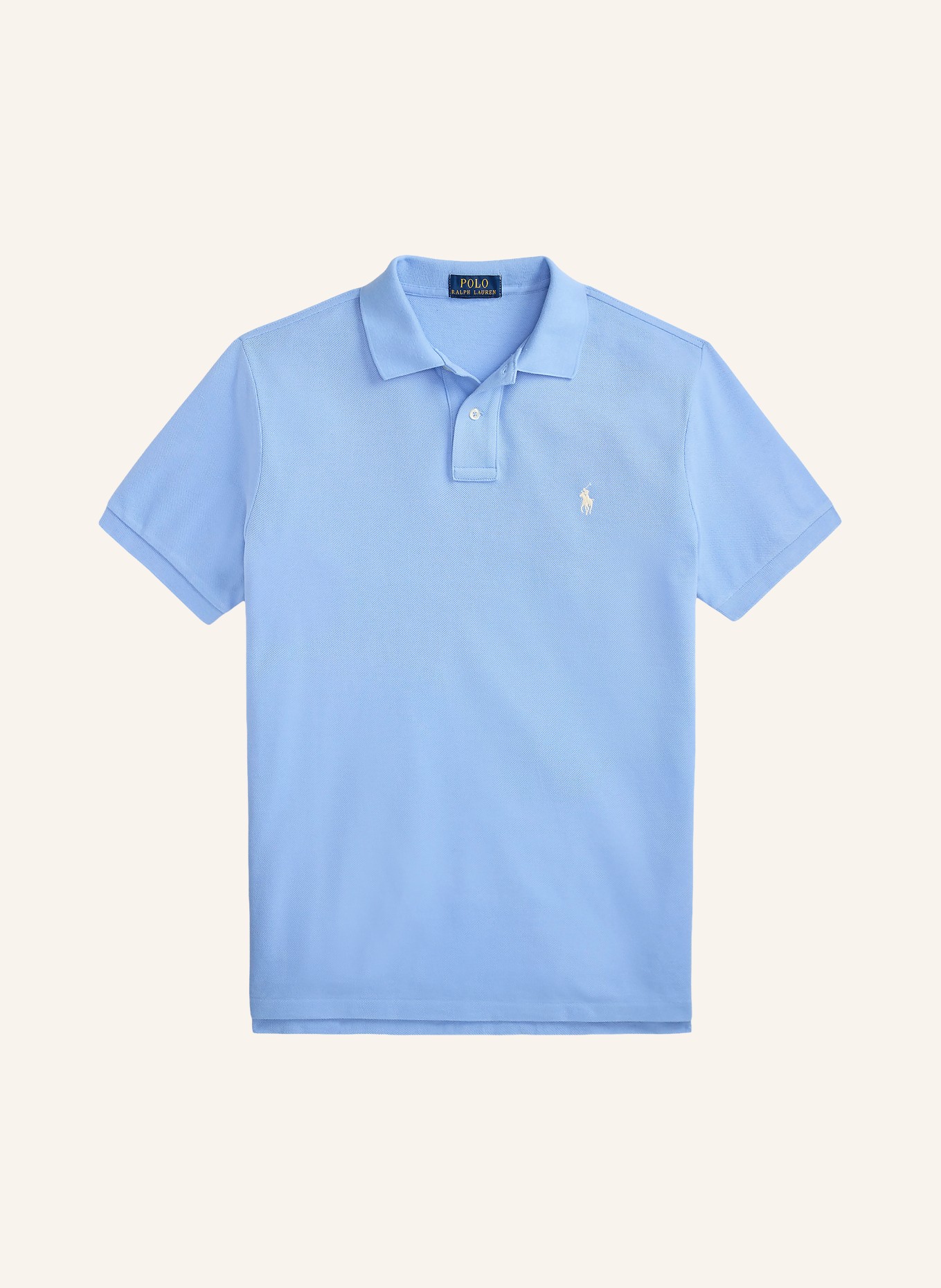 POLO RALPH LAUREN Piqué-Poloshirt Custom Slim Fit: HELLBLAU