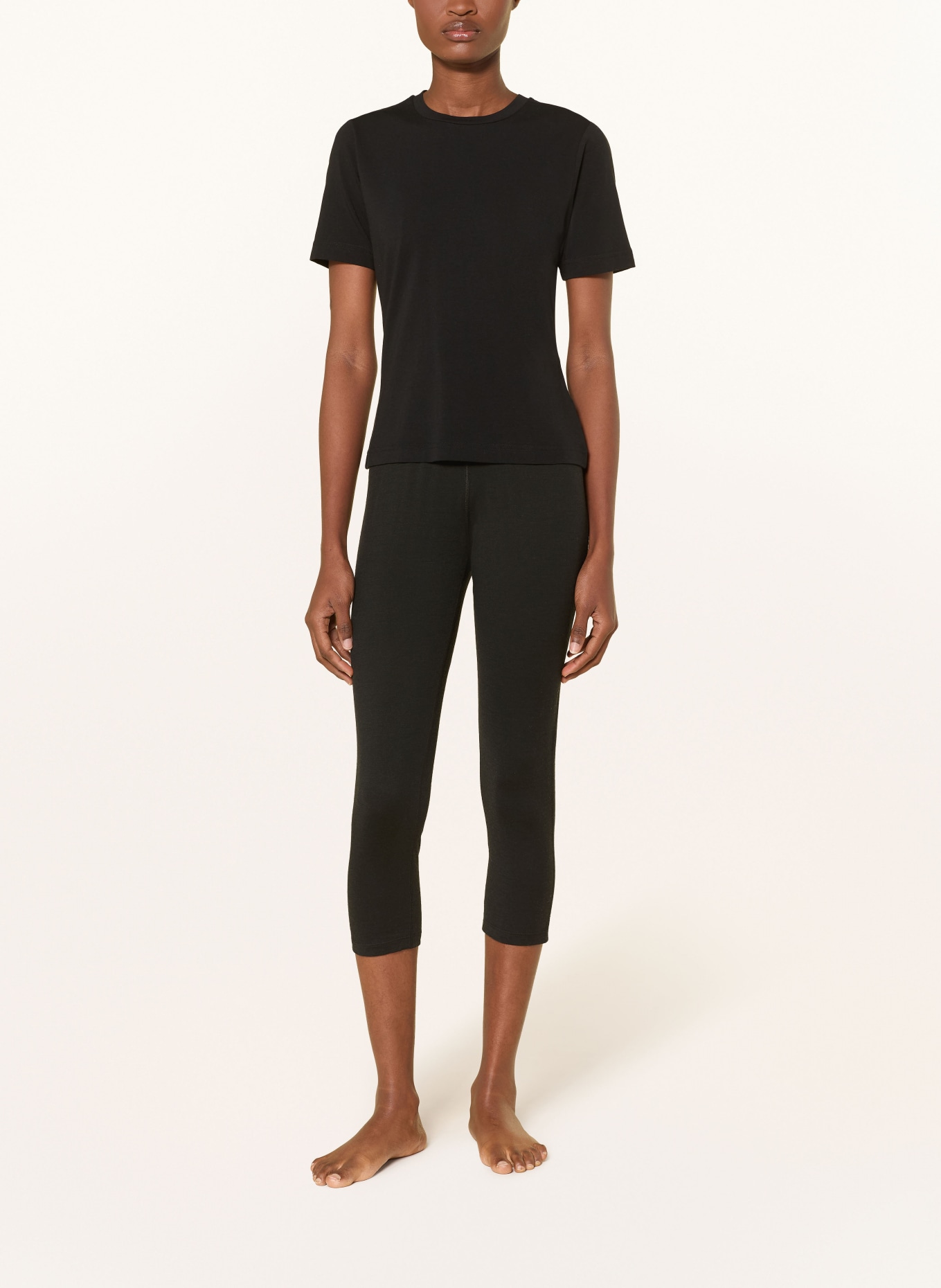 icebreaker 3/4-functionele onderbroek 200 OASIS: ZWART