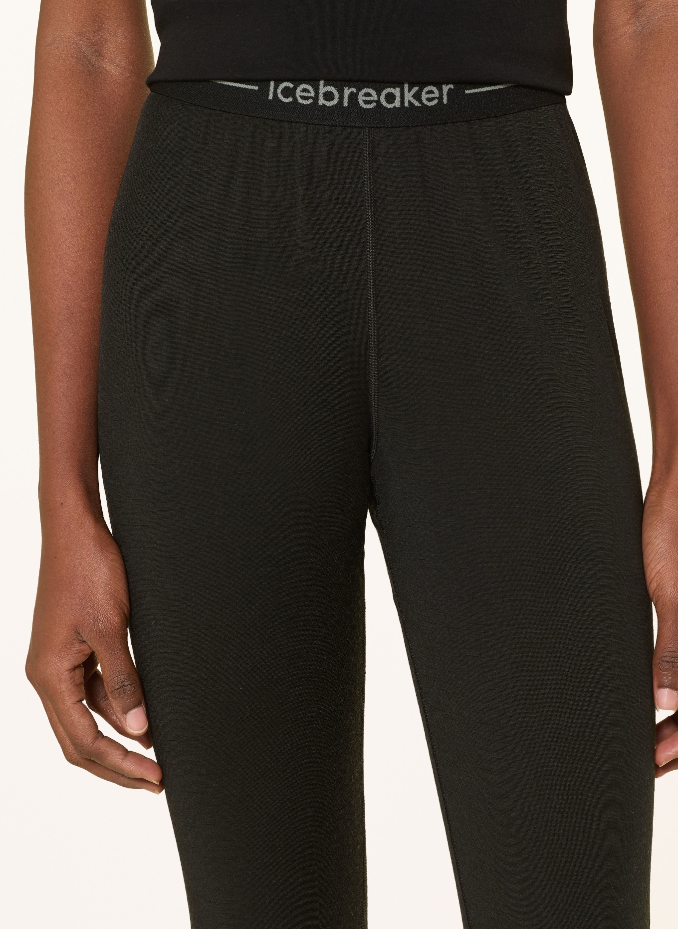 icebreaker 3/4-functionele onderbroek 200 OASIS: ZWART