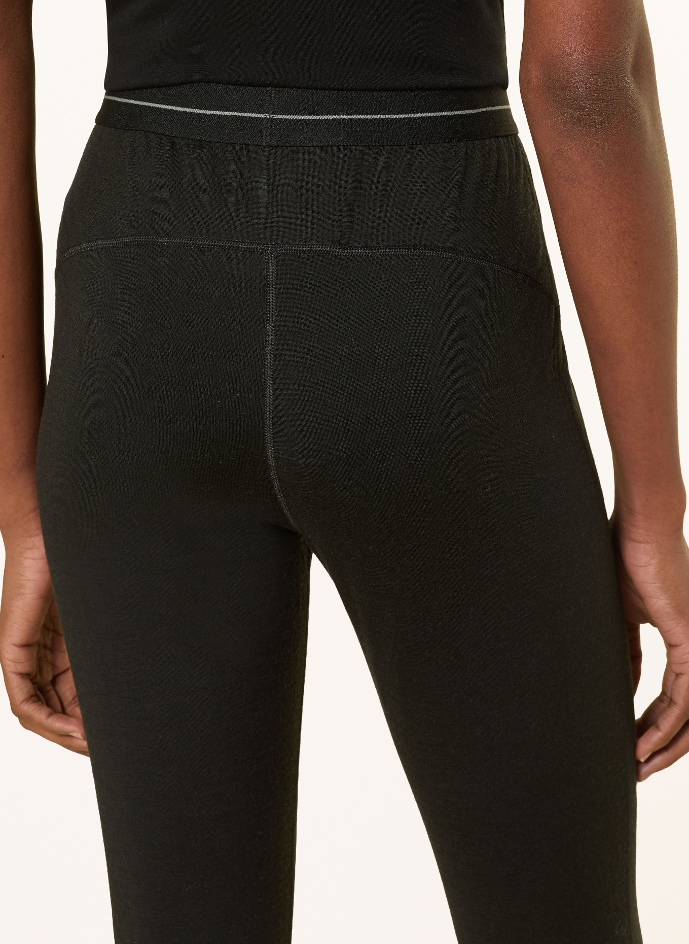 icebreaker 3/4-functionele onderbroek 200 OASIS: ZWART