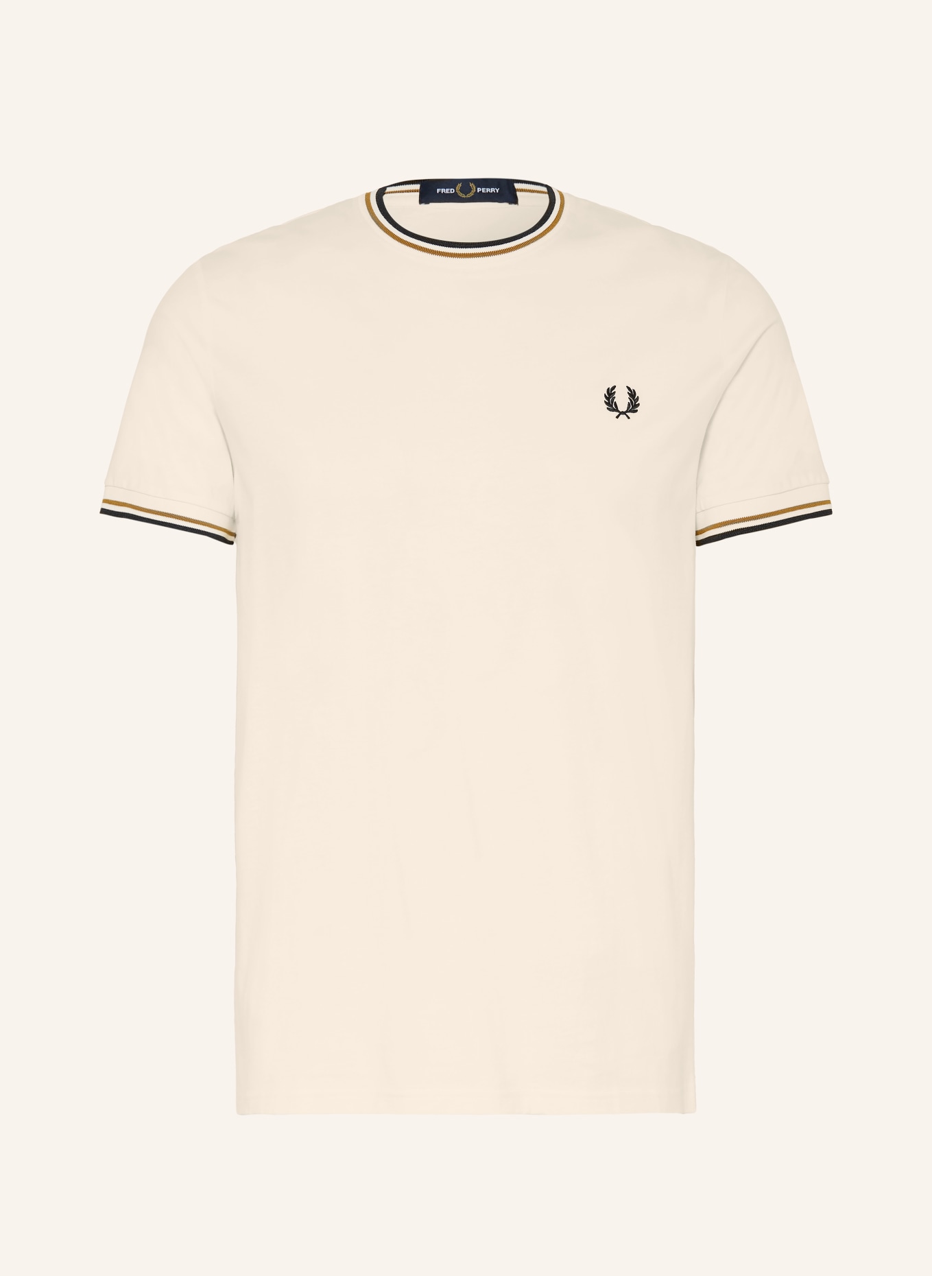FRED PERRY koszulka: ECRU