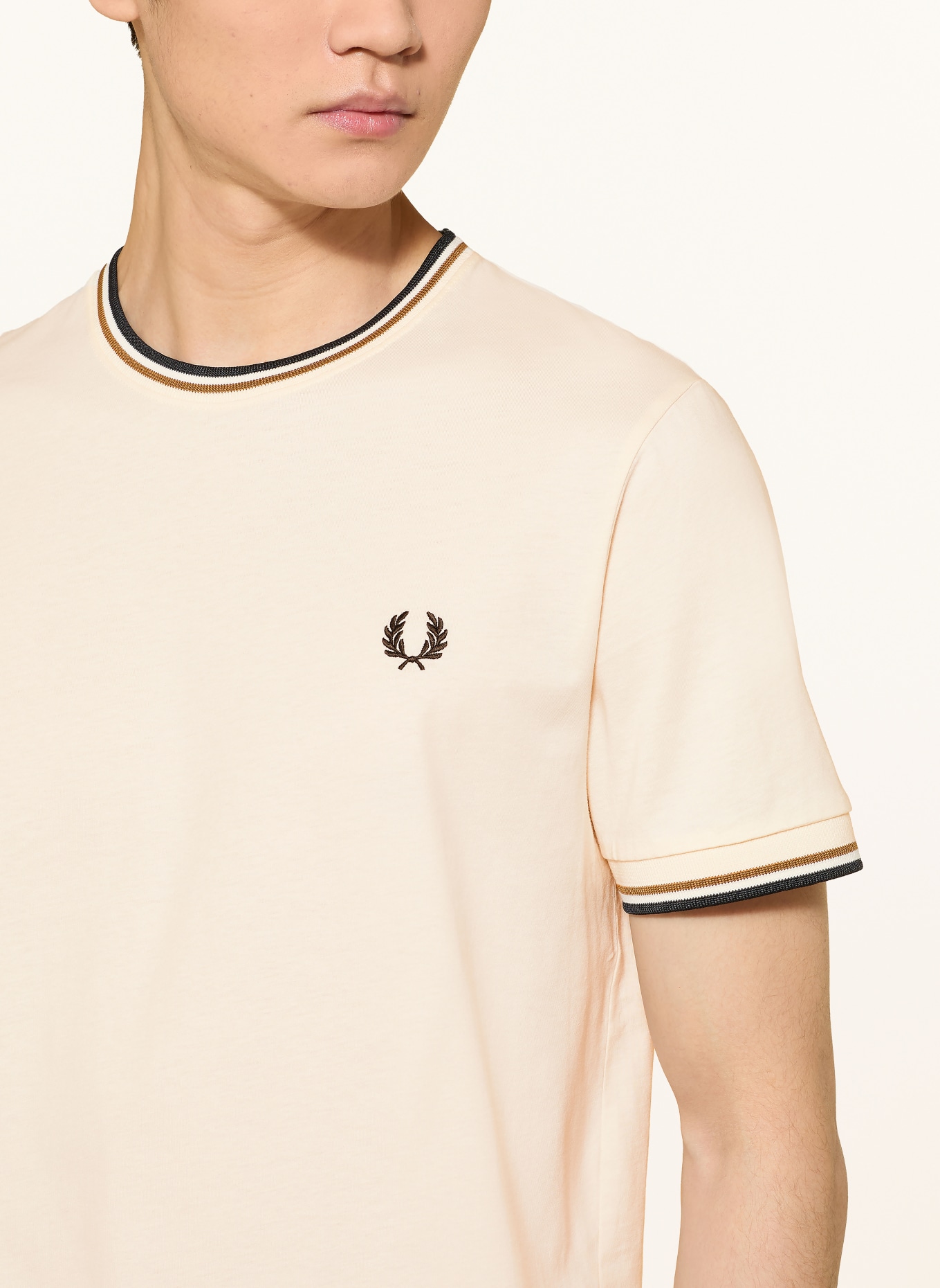 FRED PERRY koszulka: ECRU