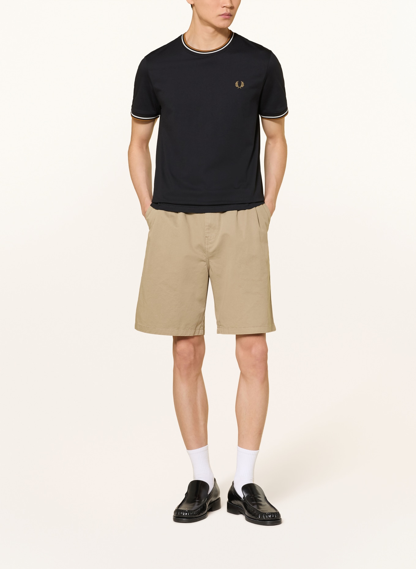 FRED PERRY T-Shirt: SCHWARZ