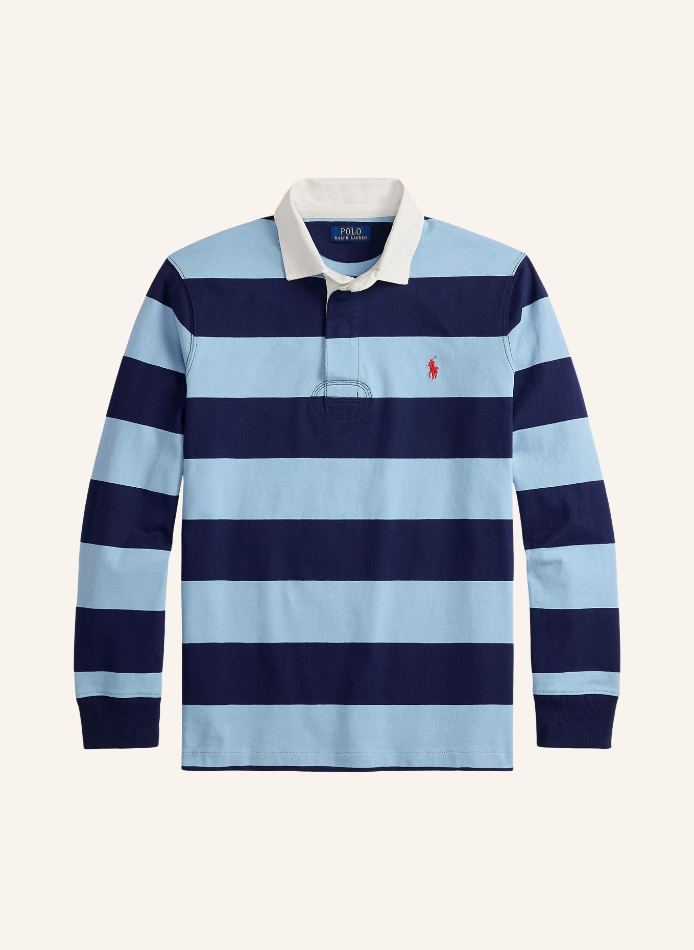 POLO RALPH LAUREN rugbyshirt: DONKERBLAUW / LICHTBLAUW