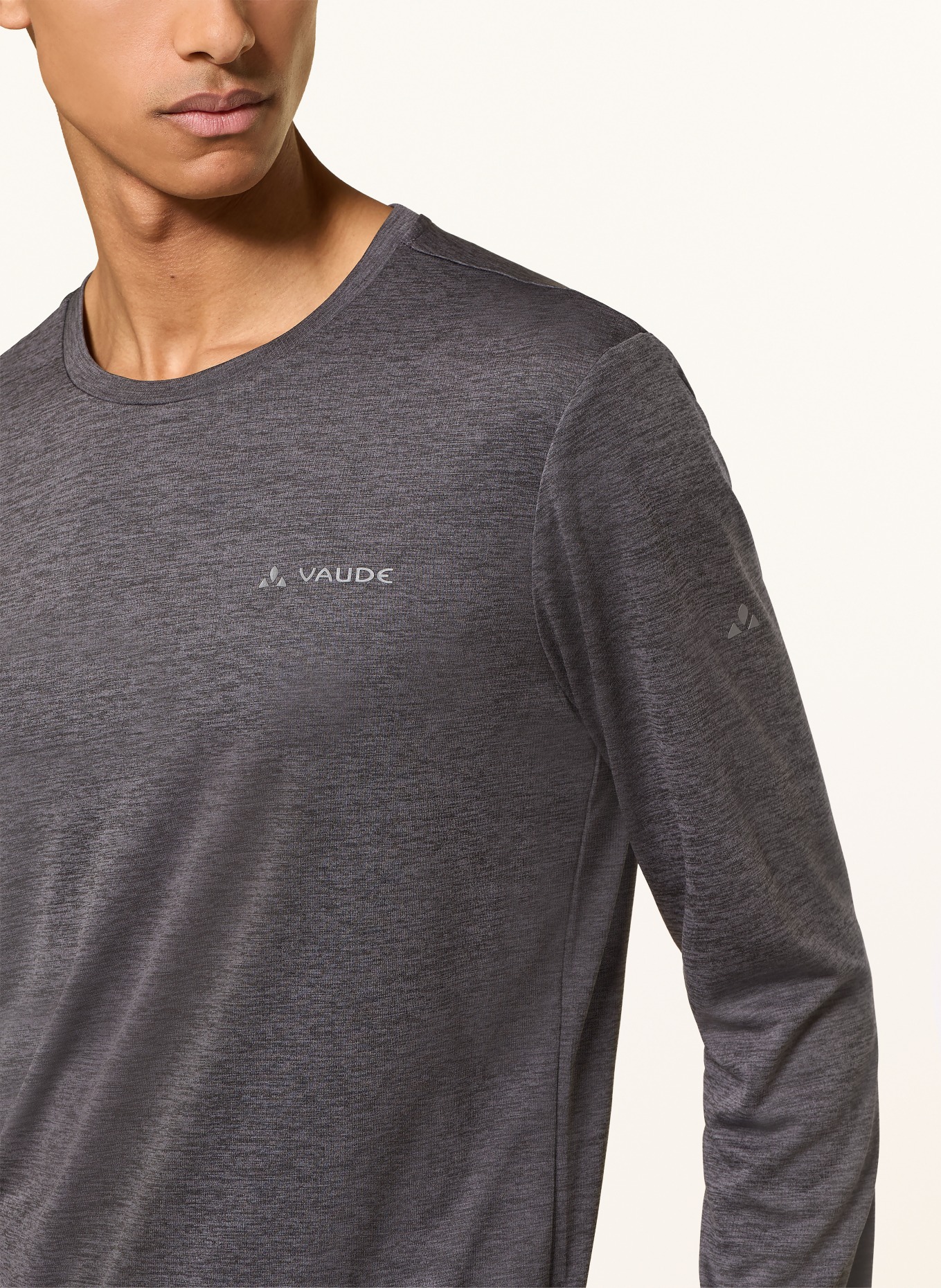 VAUDE Long sleeve shirt ESSENTIAL: DARK GRAY