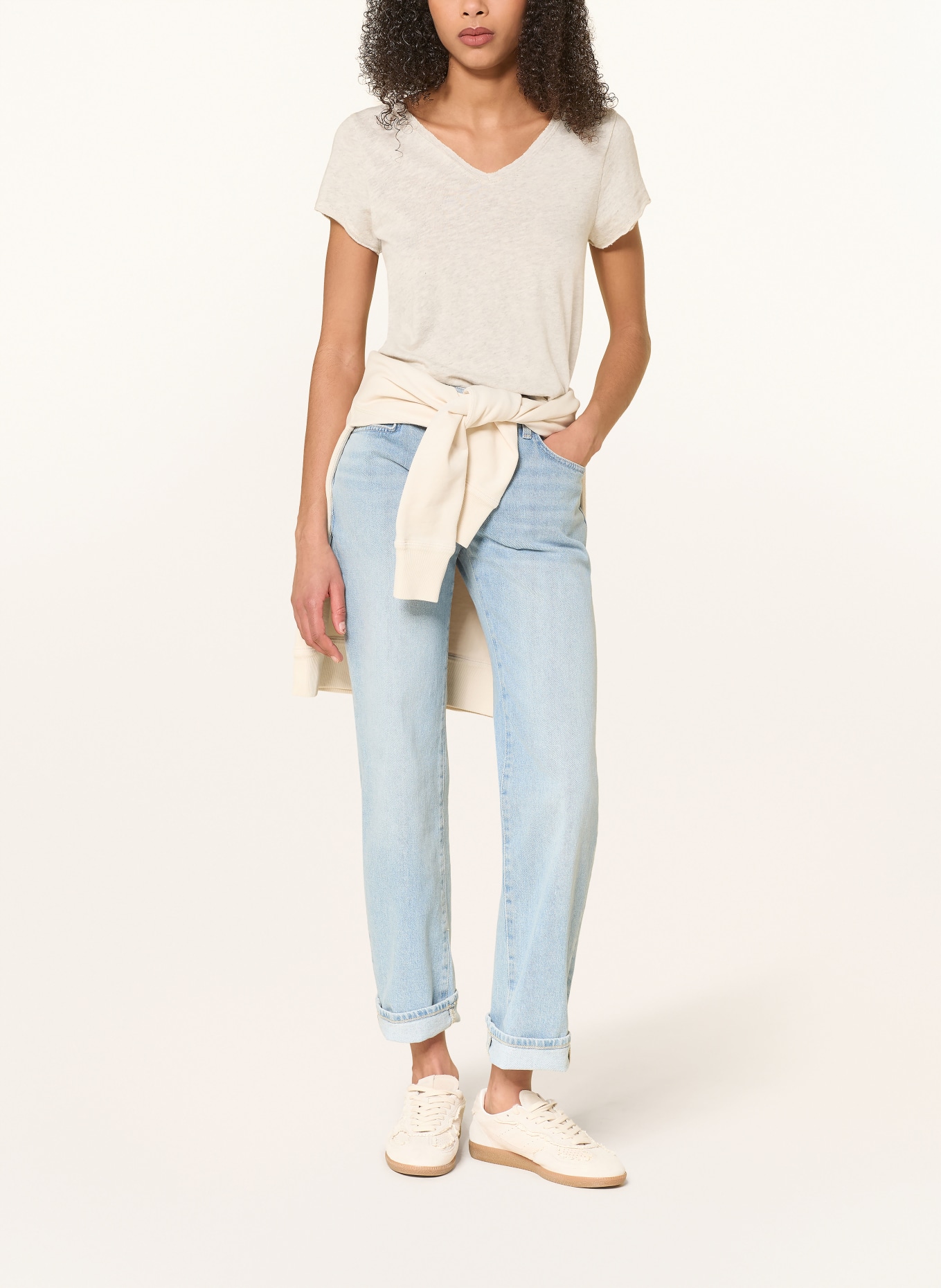 American Vintage T-shirt SONOMA: JASNOSZARY MELANŻOWY