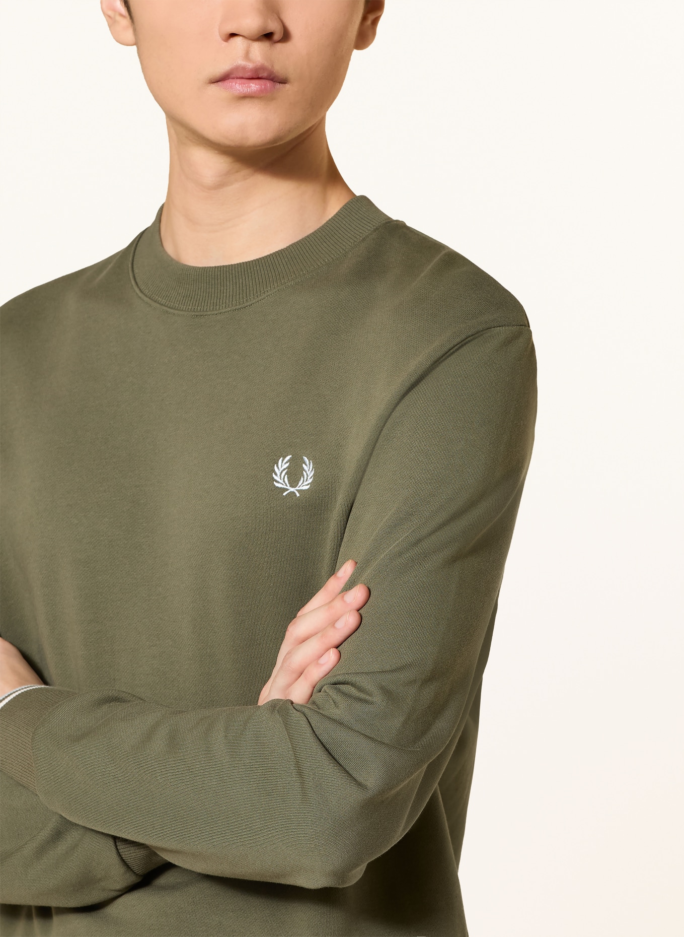 FRED PERRY Sweatshirt: KHAKI