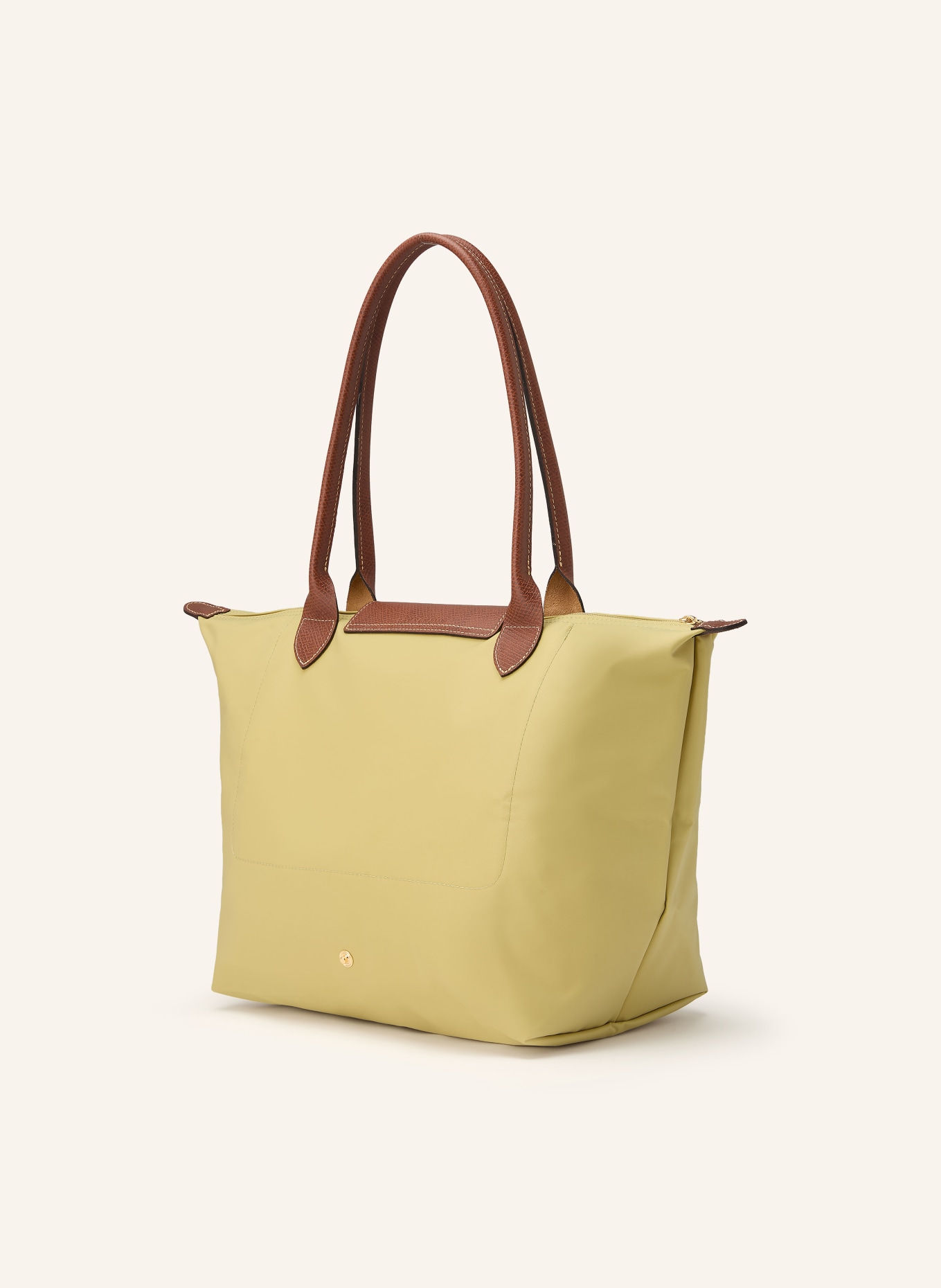 LONGCHAMP Shopper LE PLIAGE L: HELLGRÜN / BRAUN