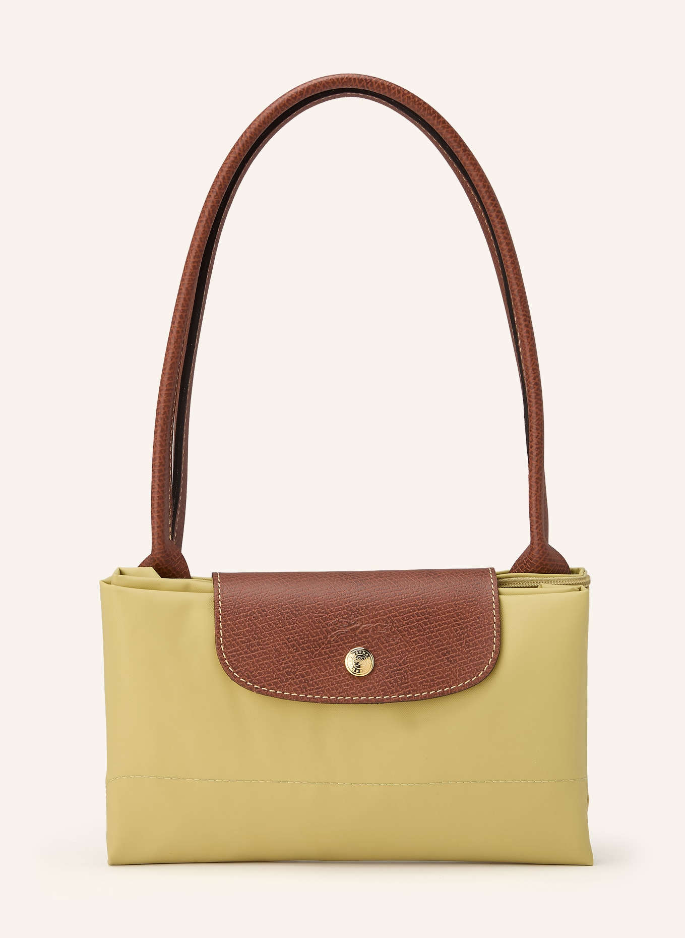LONGCHAMP Shopper LE PLIAGE L: HELLGRÜN / BRAUN