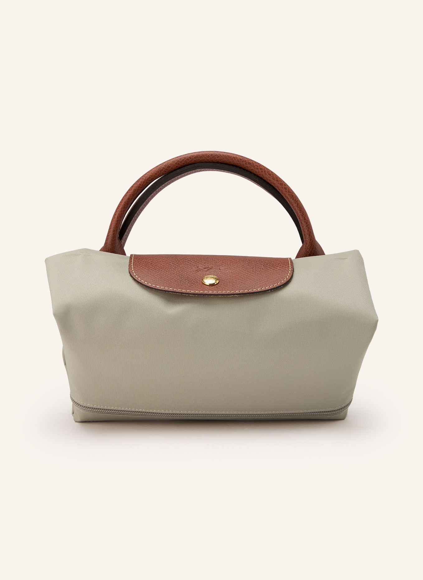 LONGCHAMP Weekender LE PLIAGE: GRAU / PLATIN / BRAUN